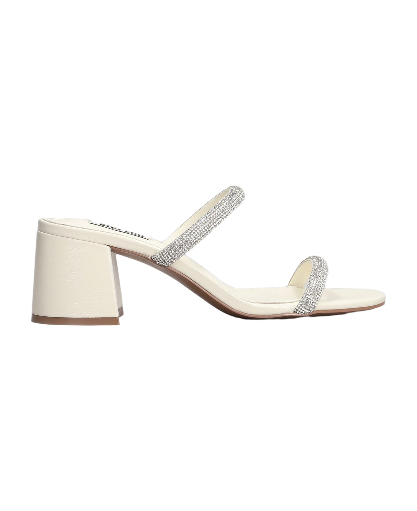 Bibi Lou Heater 60 Slipper-mule In White Leather - white