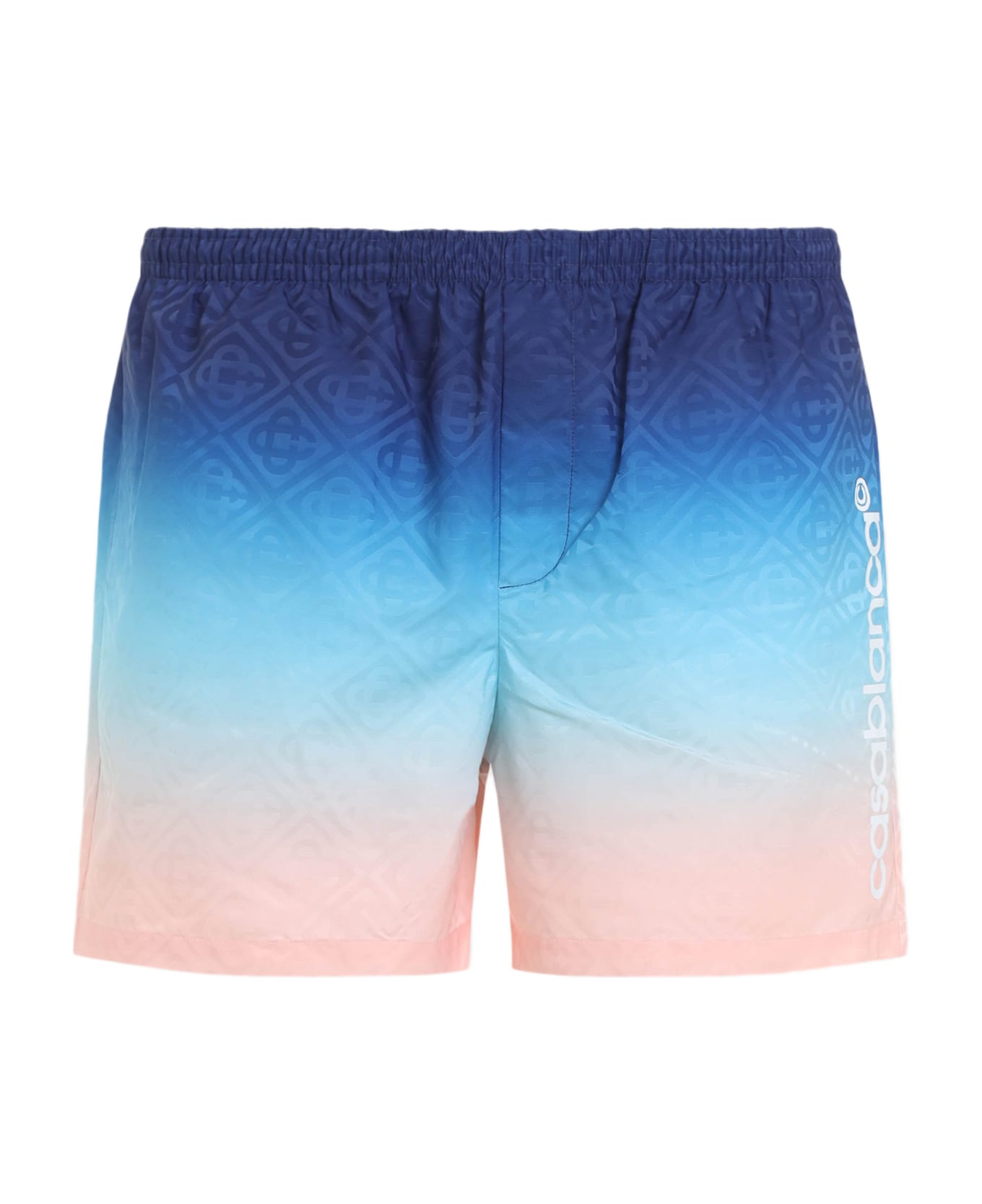 Casablanca Printed Swim Shorts - BLUE