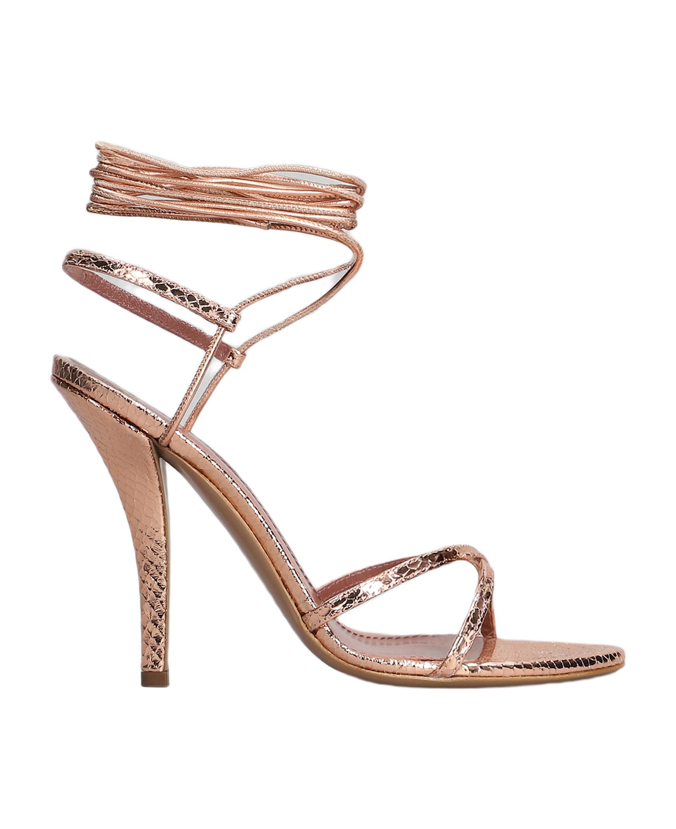 Paris Texas Linda 105 Sandals In Copper Leather - copper