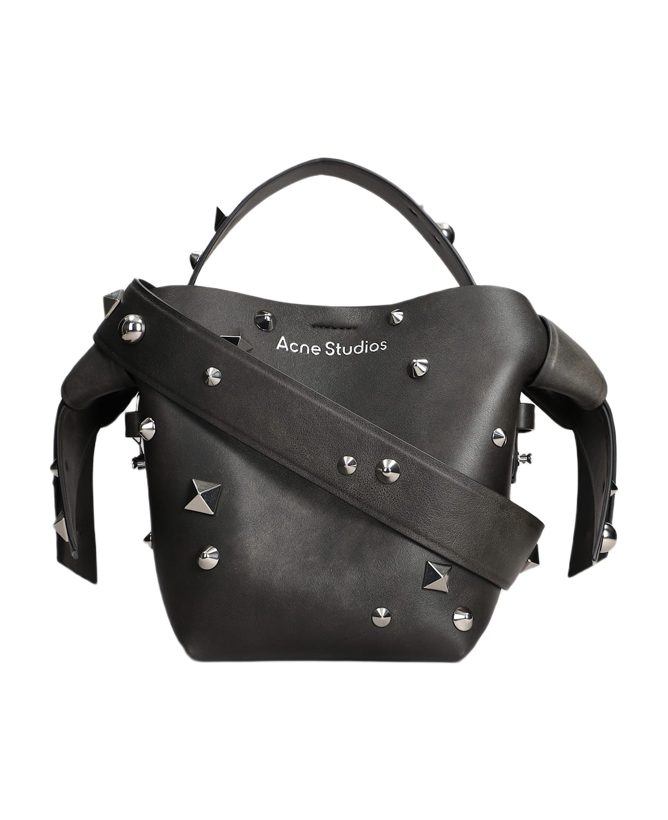 Acne Studios Musubi Shoulder Bag In Brown Leather - brown