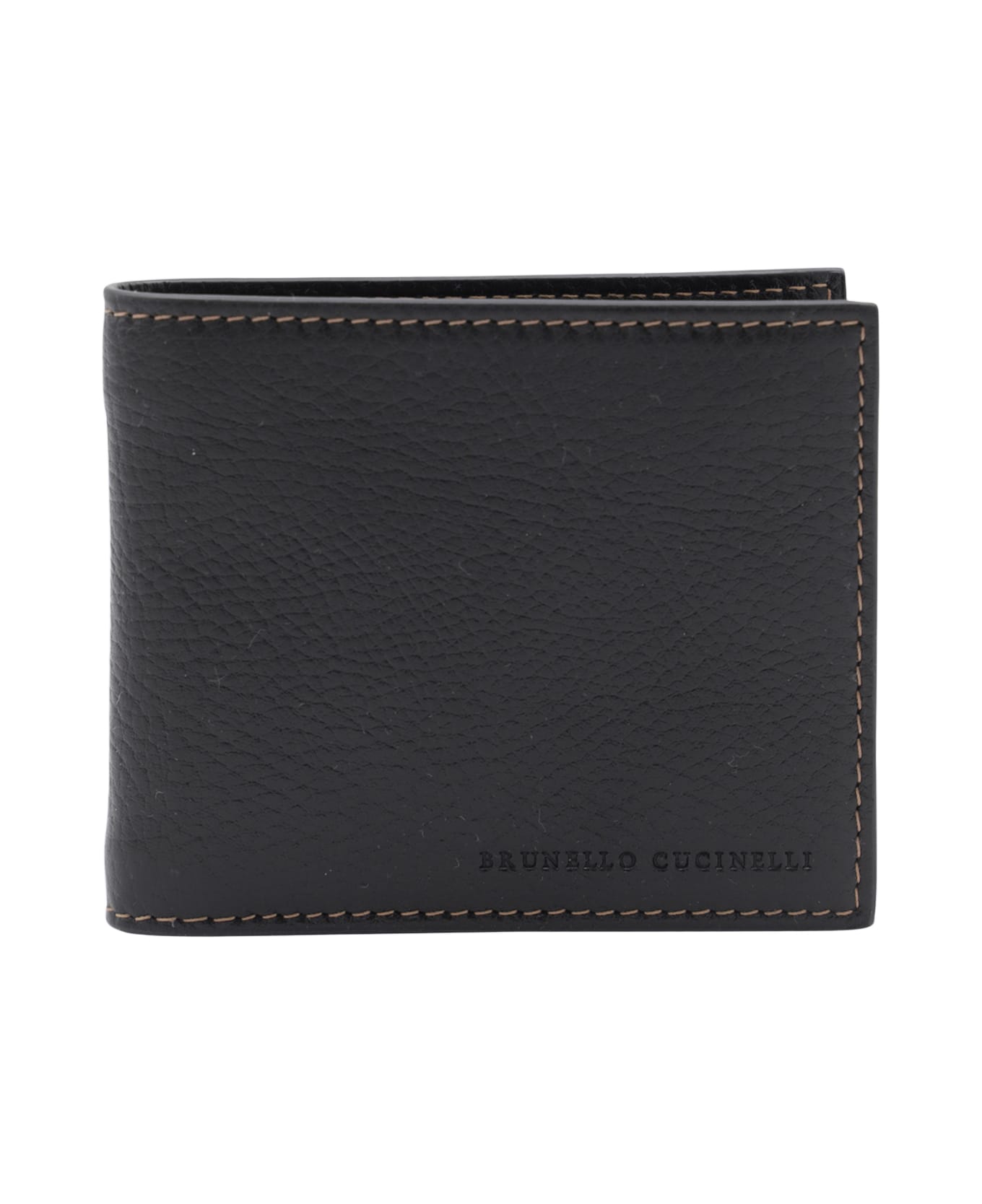 Brunello Cucinelli Black Leather Wallet - Black