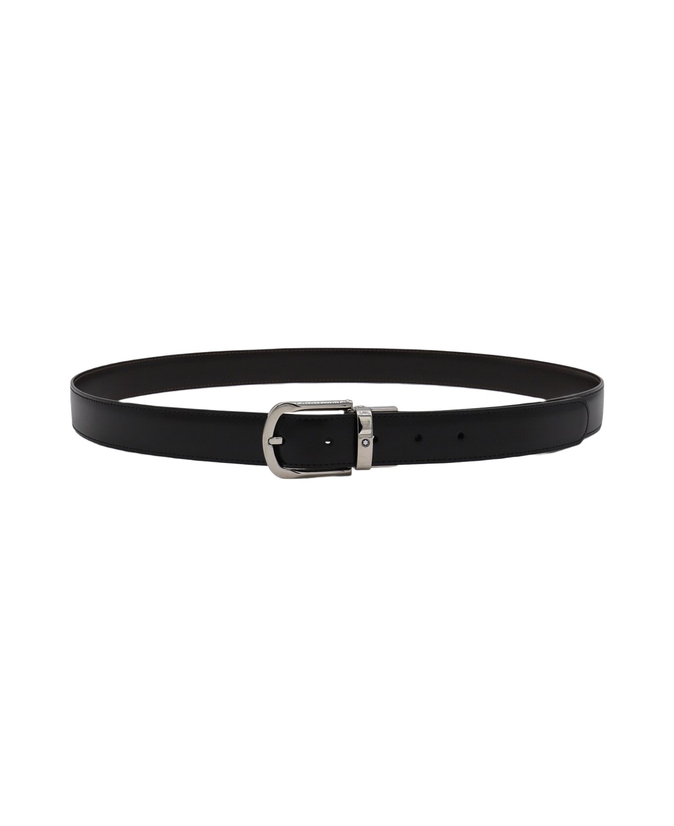 Montblanc Black Leather Belt