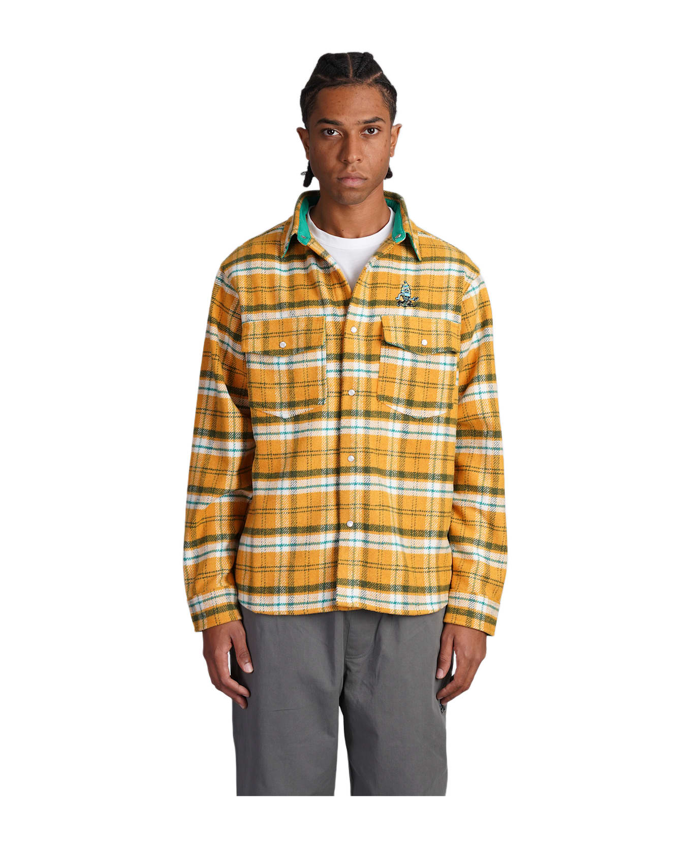 Icecream Shirt In Orange Polyester - orange