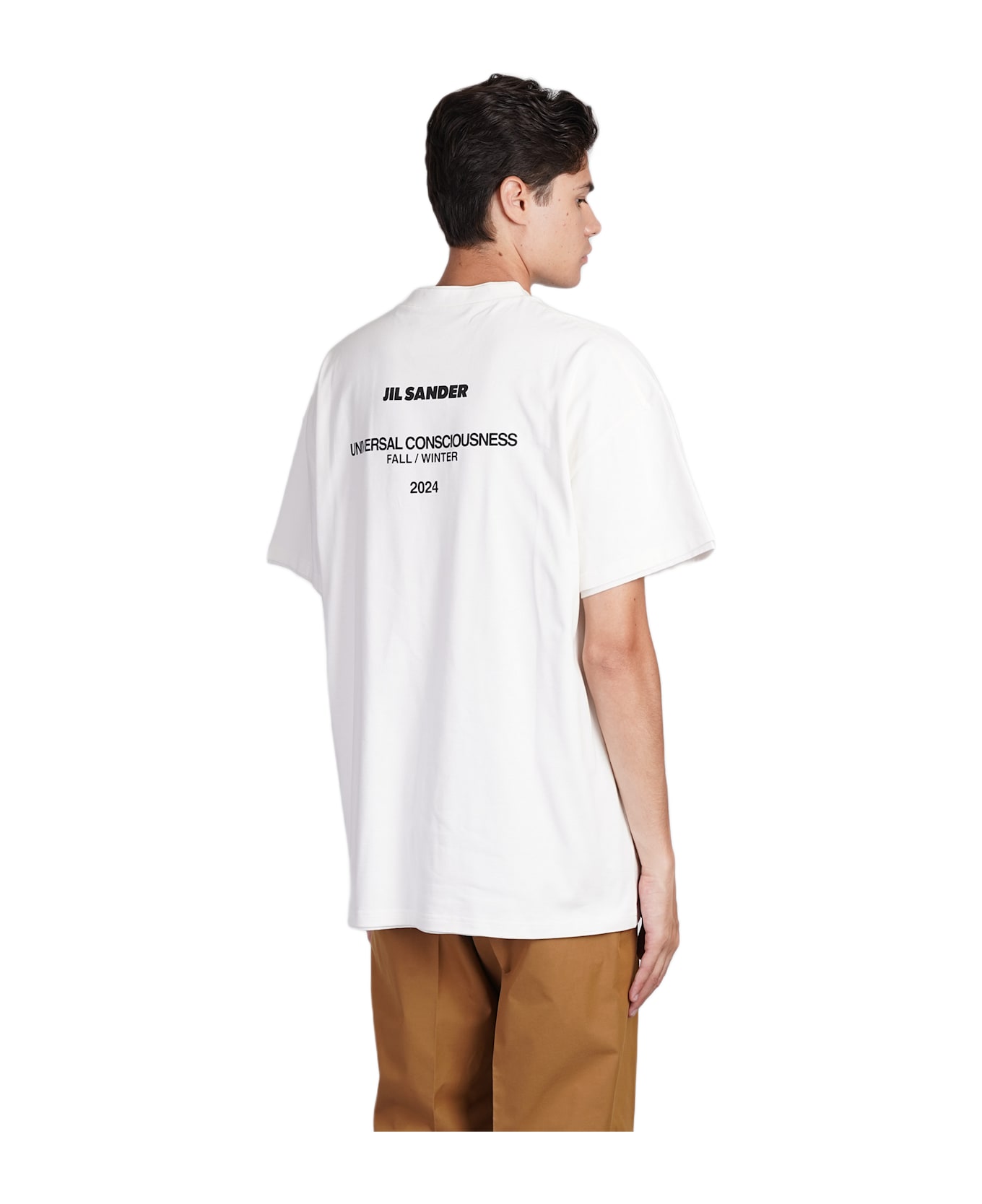 Jil Sander T-shirt In White Cotton - white