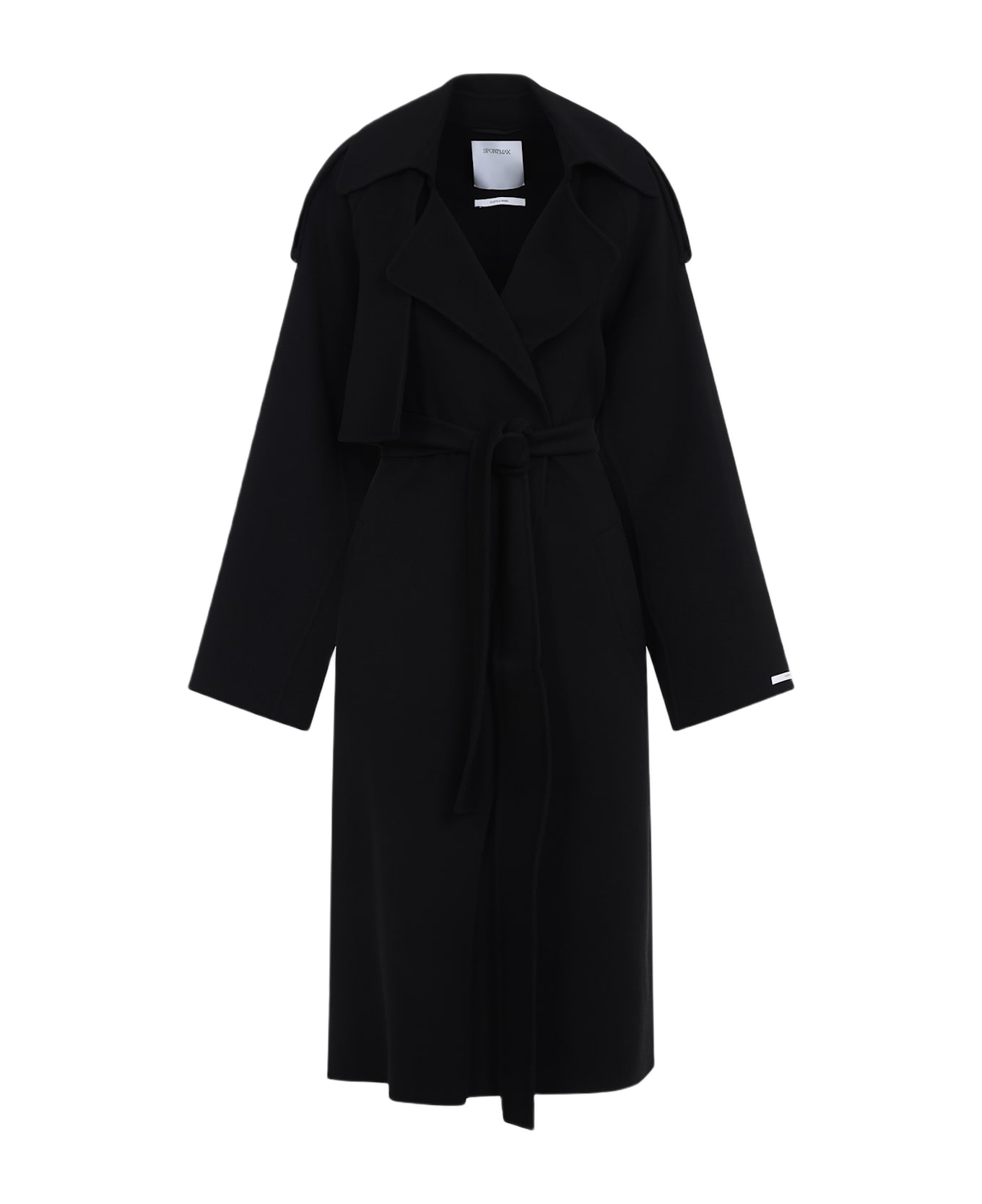 SportMax Fiore Coat - Nero