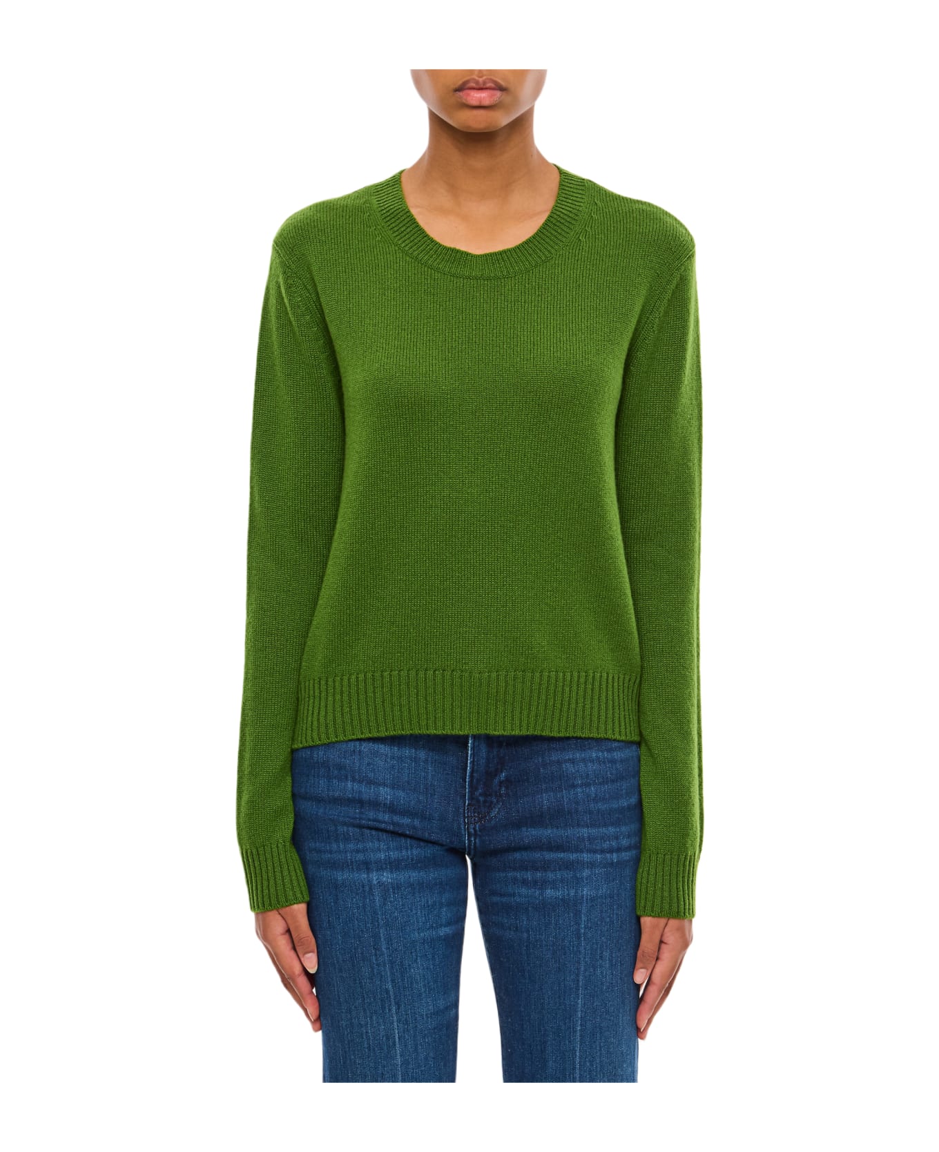 Lisa Yang Mable Roun Neck Cashmere Sweater - Green