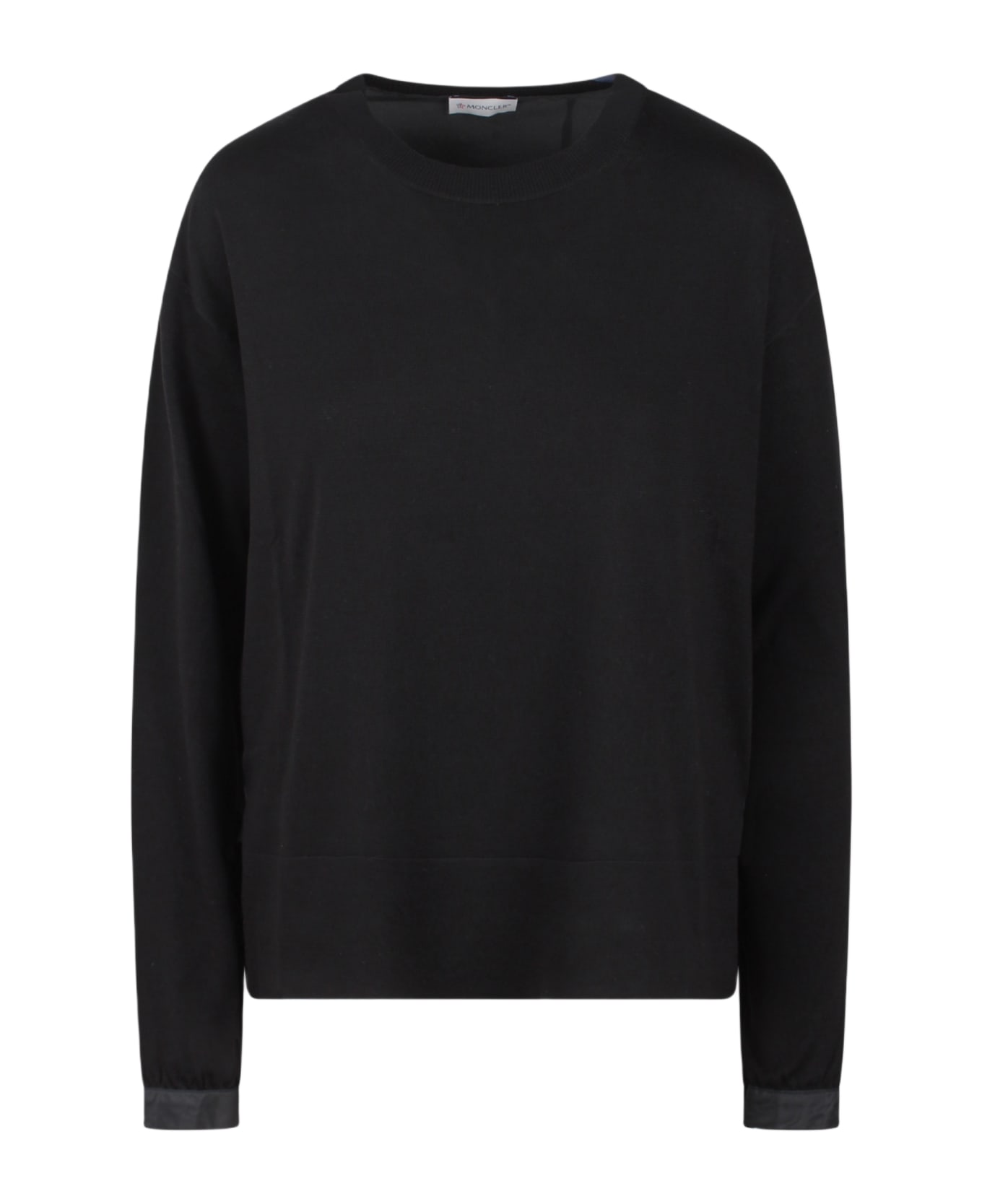Moncler Cotton Nylon Sweater - Black