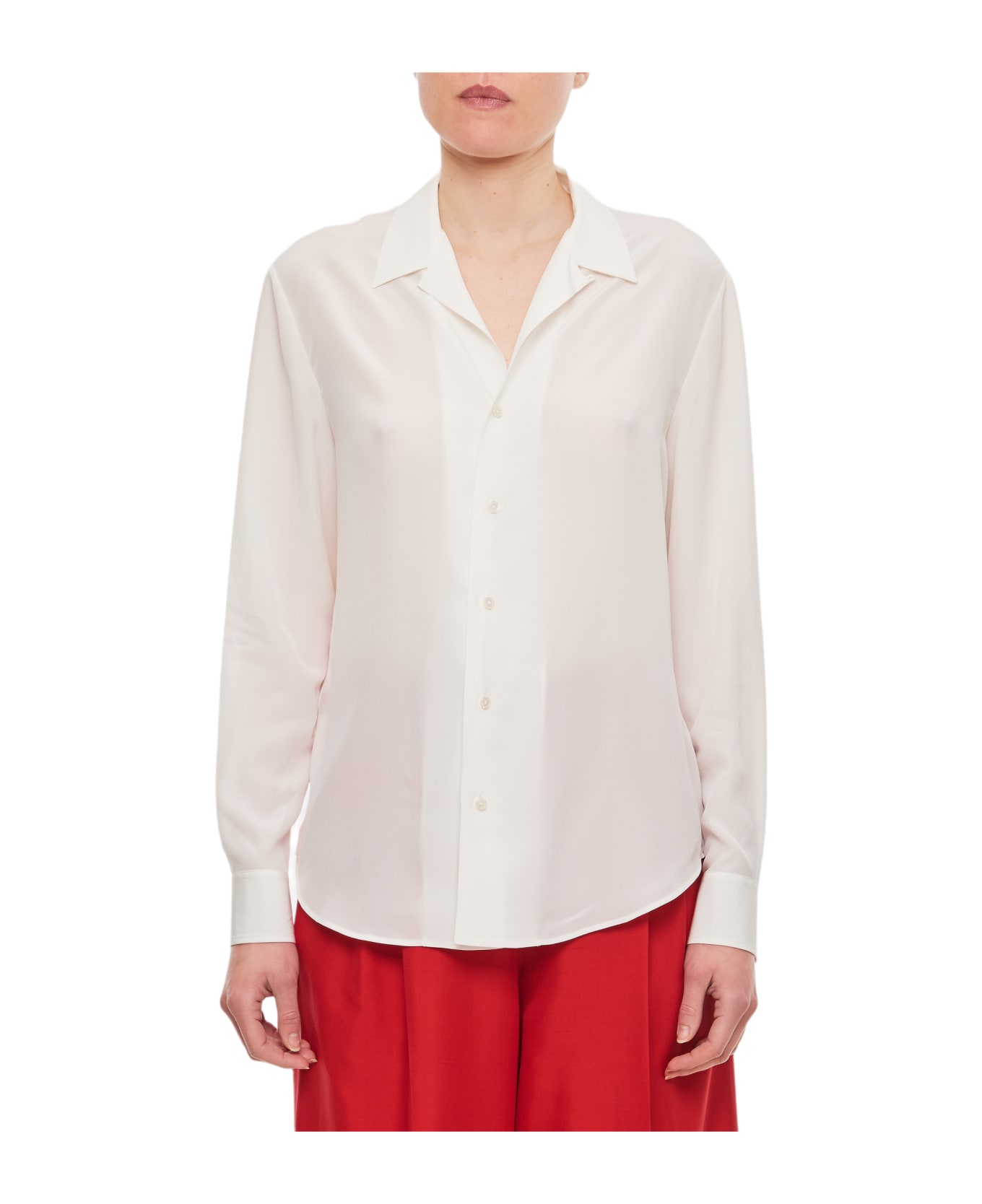 Ralph Lauren Darien Silk Shirt - White シャツ