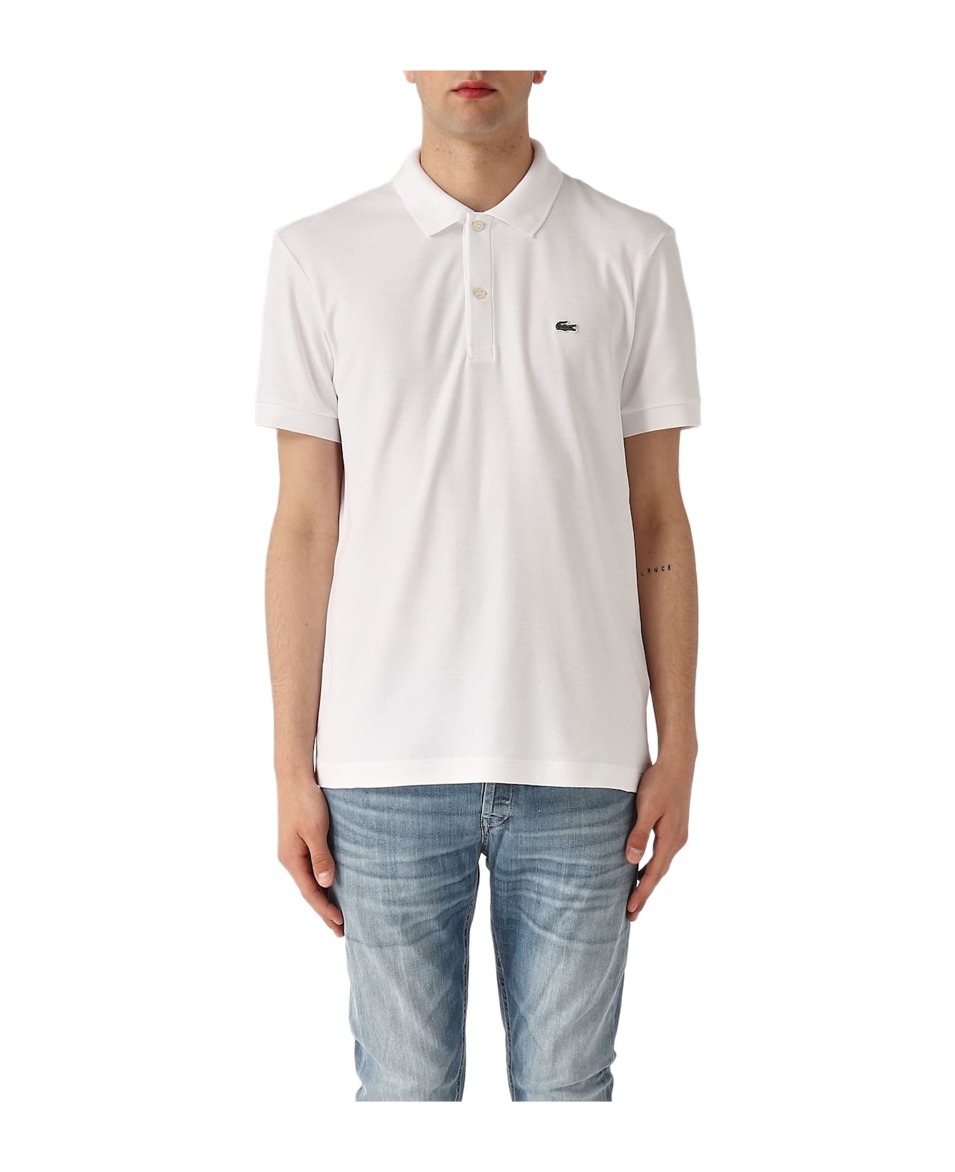 Lacoste Polo M/c In Pima Cotton Regular Fit Polo - BIANCO