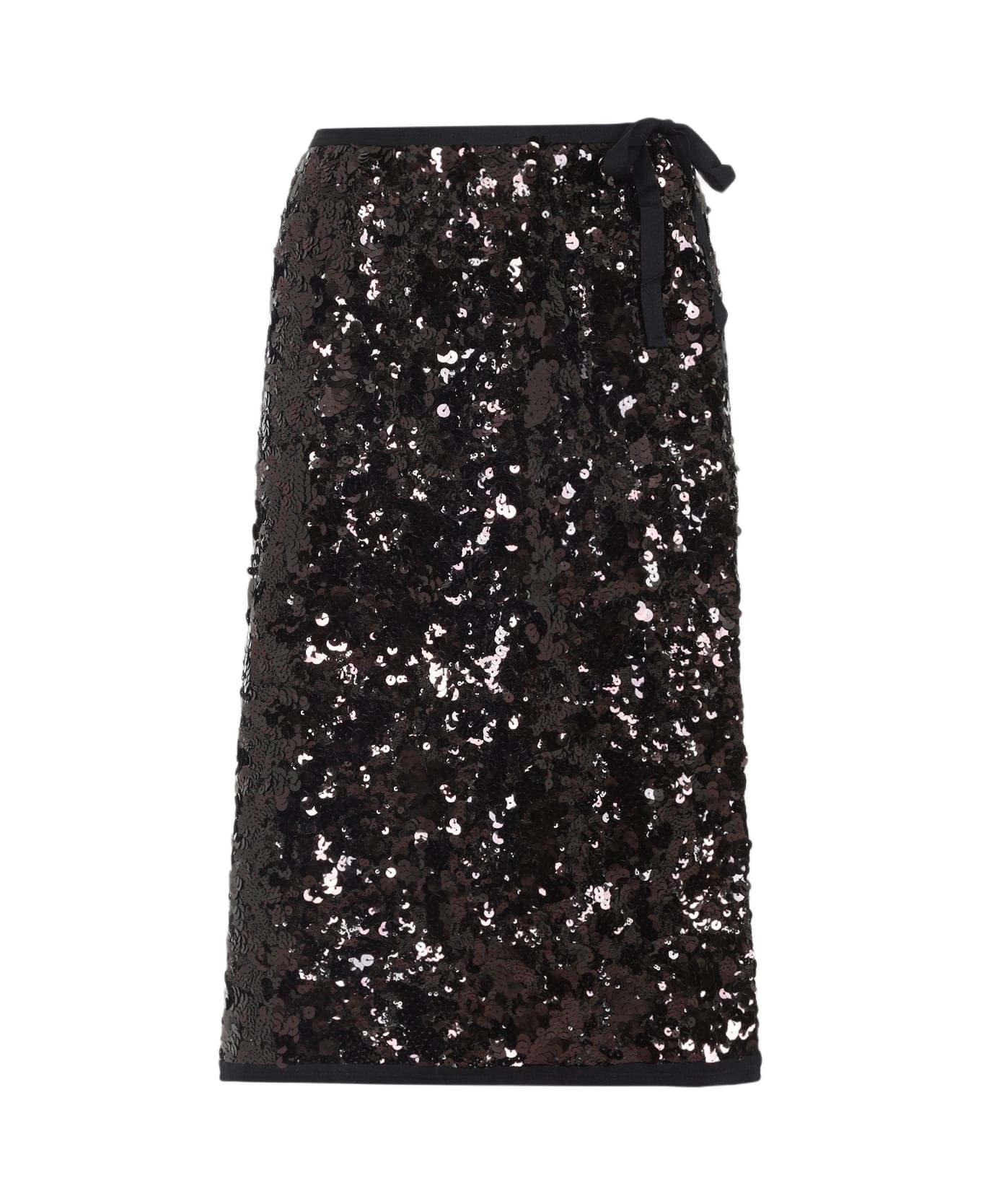 Prada Polyamide Midi Skirt - Prugna