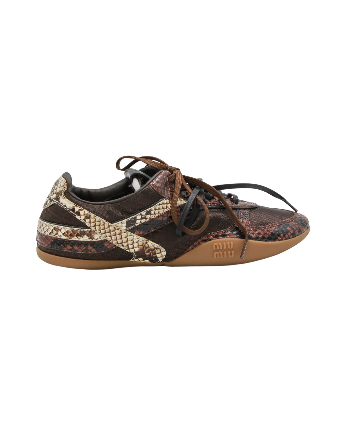 Miu Miu Brown Sneakers - MORO/TABACCO