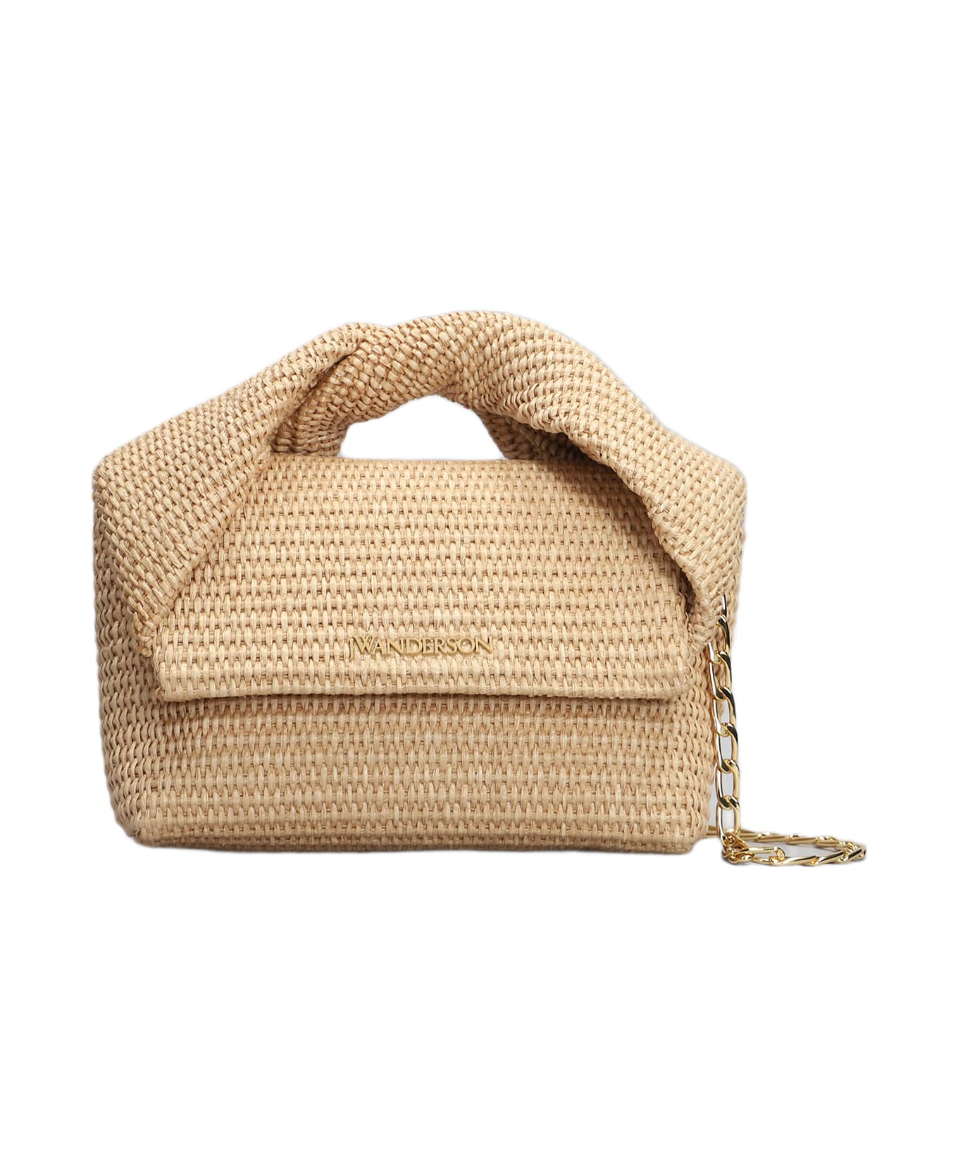 J.W. Anderson Twisted Hand Bag In Beige Cotton - NATURAL トートバッグ