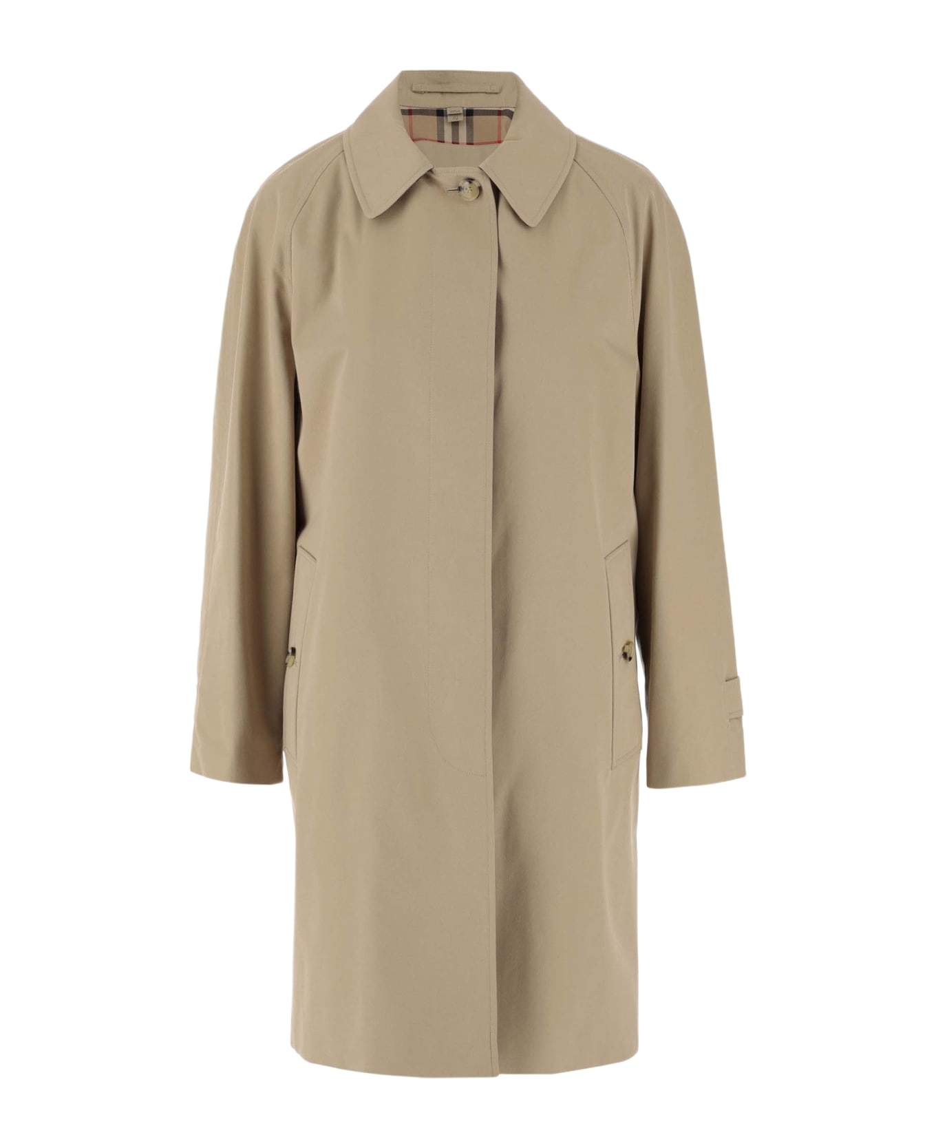 Burberry 'heritage Camden' Medium Car Coat - HONEY