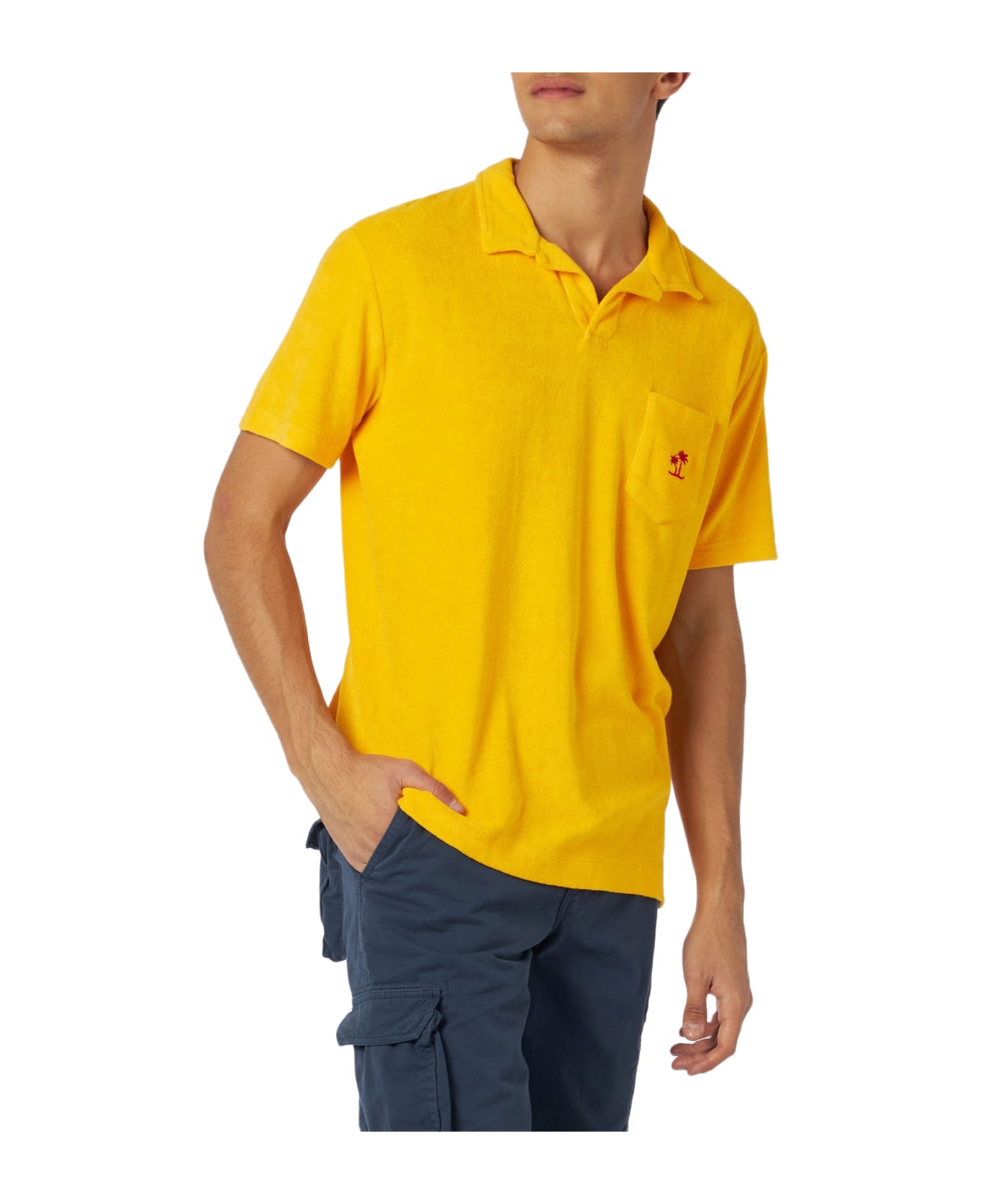 MC2 Saint Barth Man Terry Yellow Polo