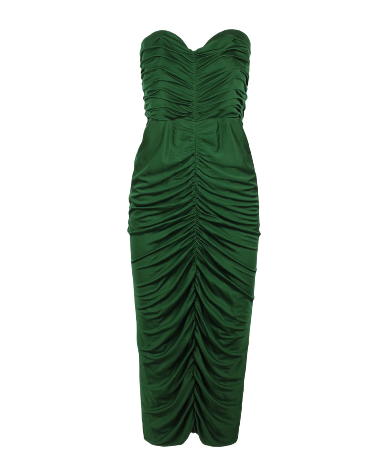 Costarellos Aveline Silk-blend Jersey Dress - GREEN ワンピース＆ドレス