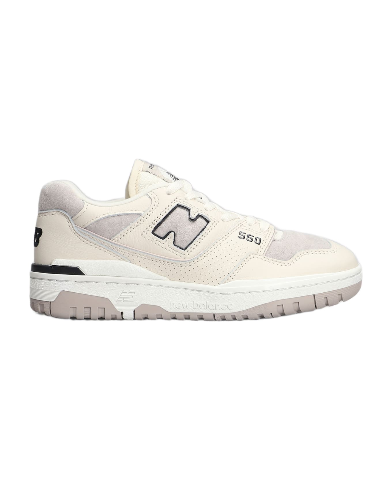 New Balance 550 Sneakers In Beige Suede And Leather - beige