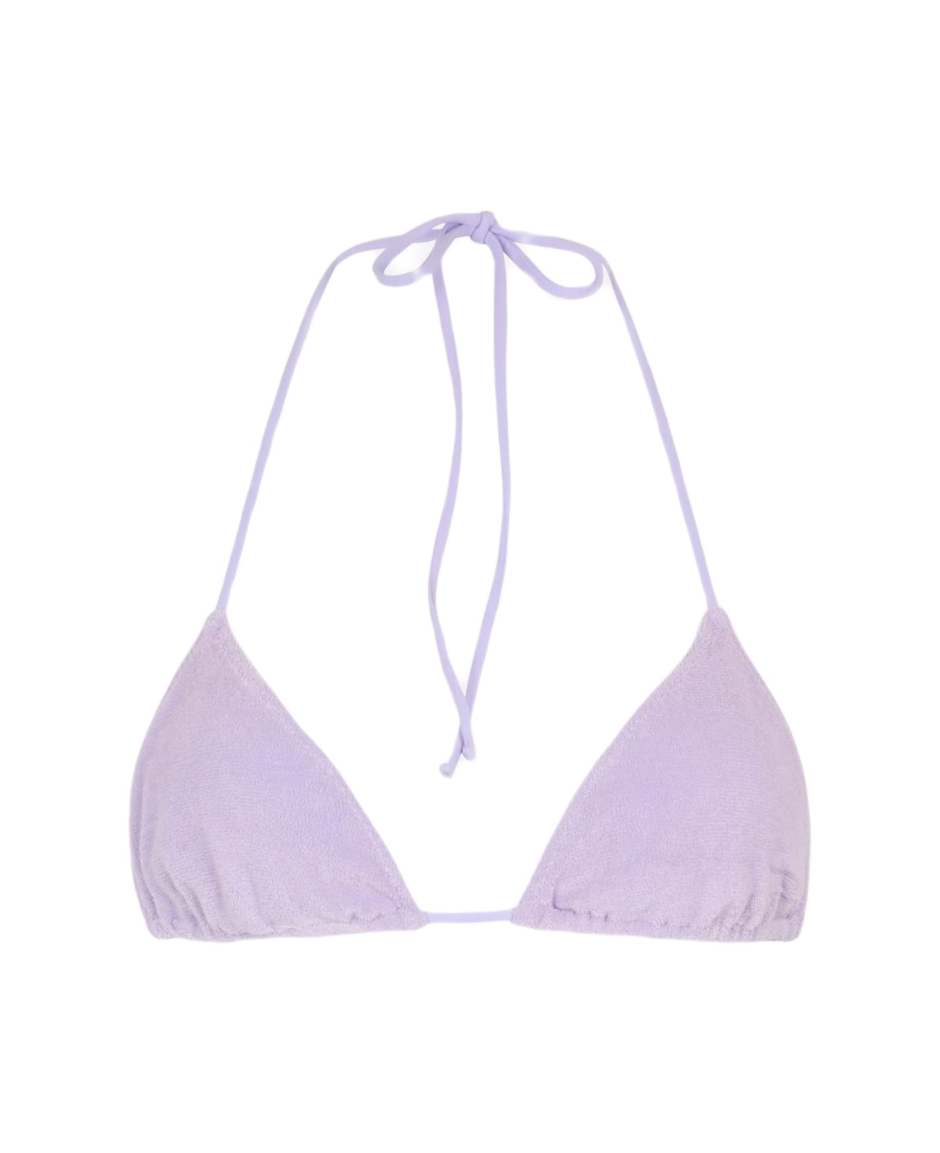 MC2 Saint Barth Woman Lilac Terry Triangle Top Swimsuit Leah - PINK