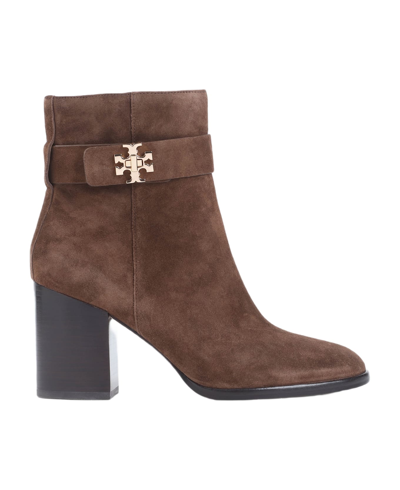 Tory Burch T-lock Heeled Ankle Boots - Mustang