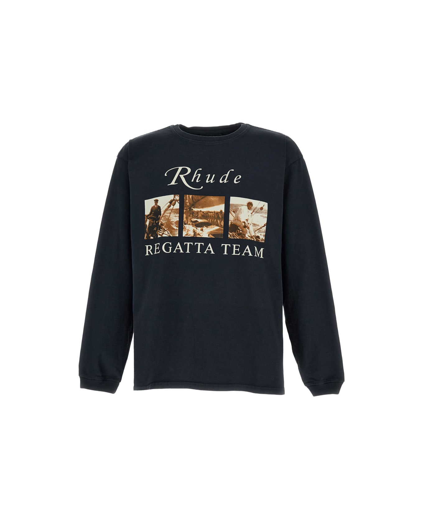 Rhude 'regatta' Long-sleeve T-shirt - Black