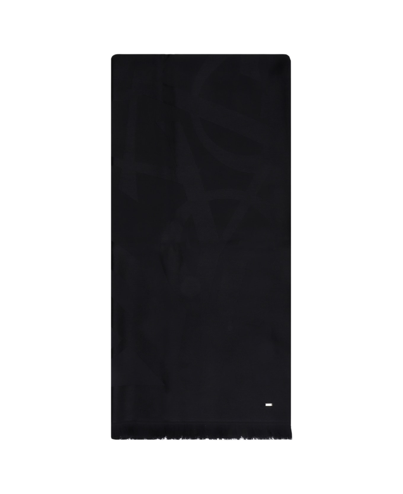 Saint Laurent Monogram Scarf - Black