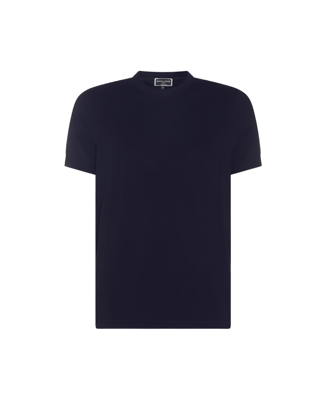 Giorgio Armani Dark Blue Viscose T-shirt