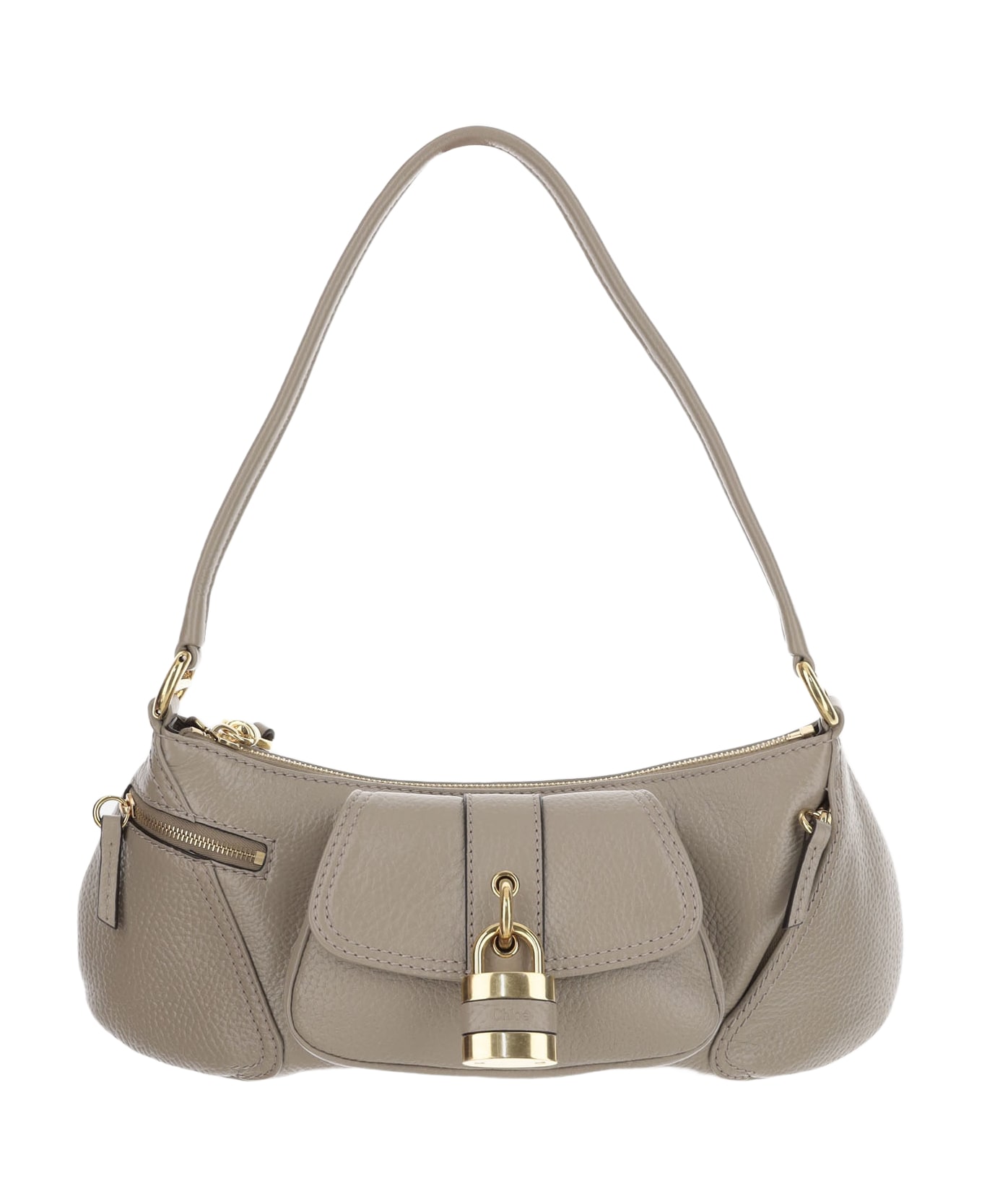 Chloé 99 Leather Shoulder Bag - Grey