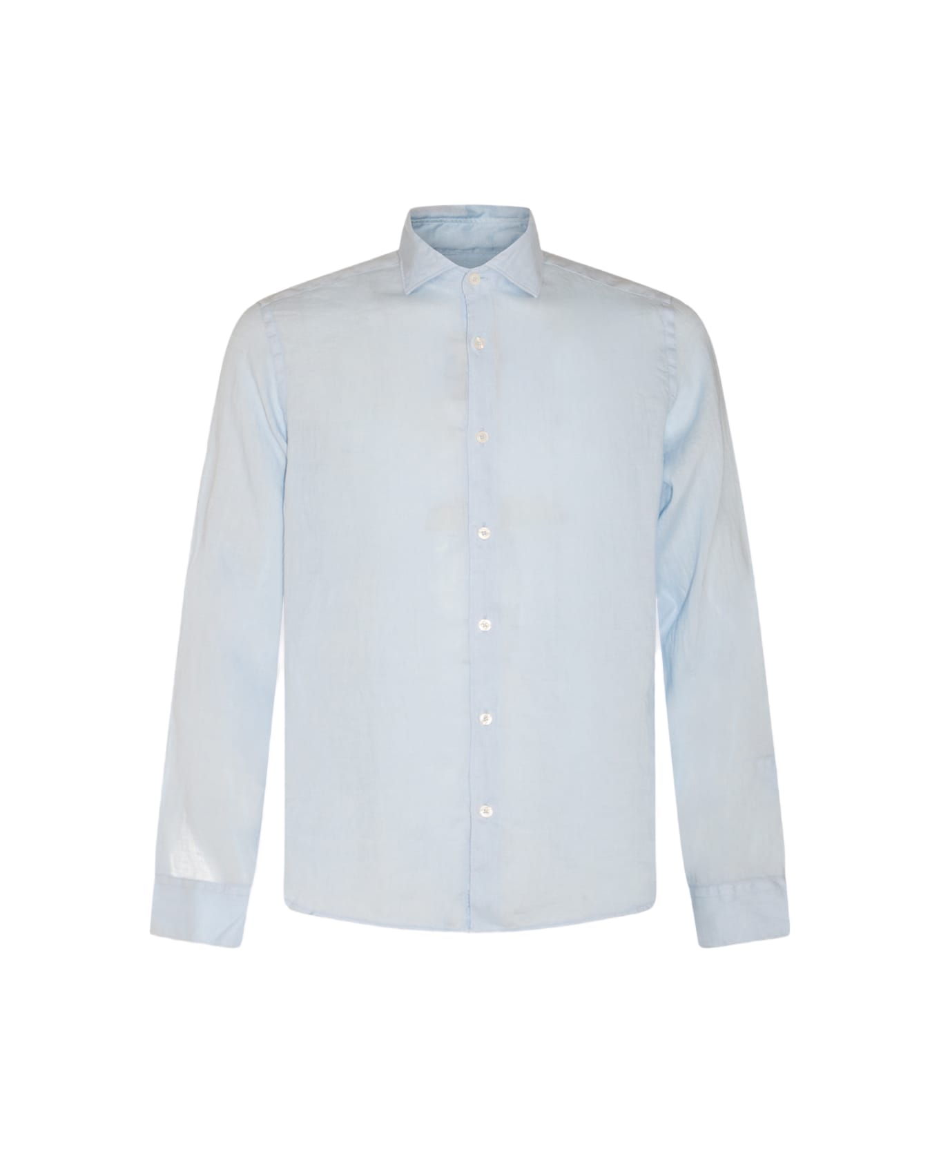 Altea Light Blue Linen Shirt - Clear Blue