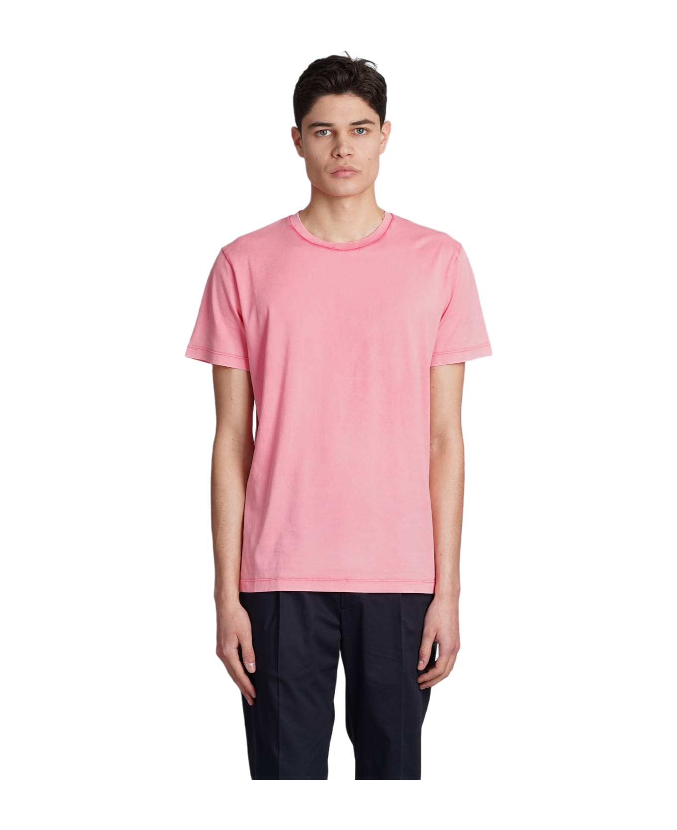 Roberto Collina T-shirt In Rose-pink Cotton - rose-pink