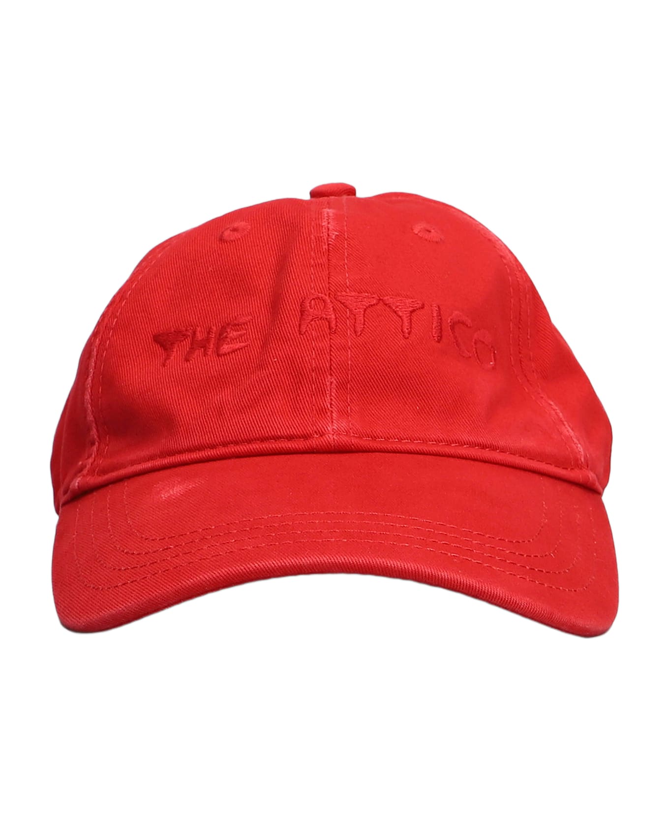 The Attico Hats In Red Cotton - red