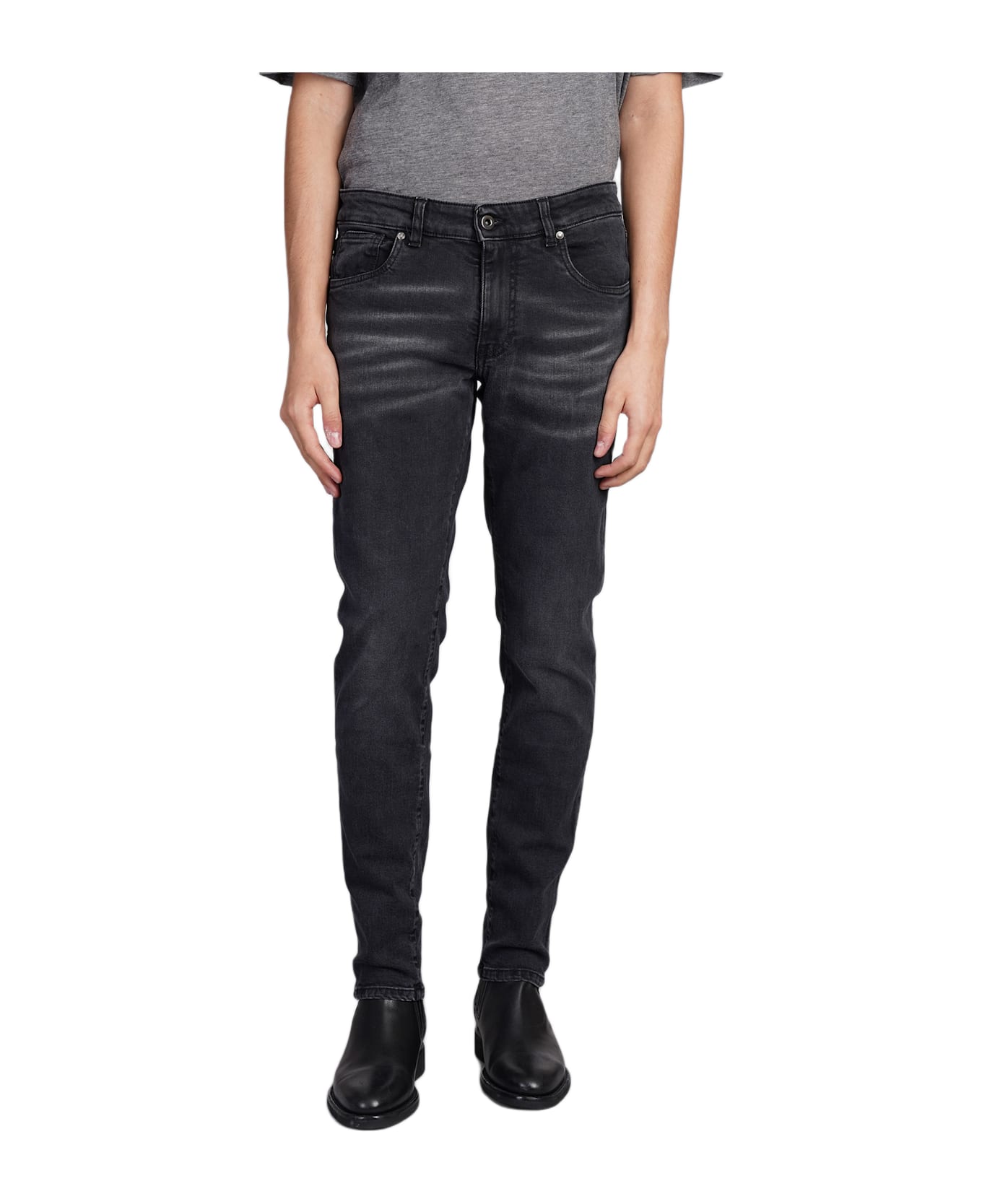 Salvatore Santoro Jeans In Black Denim - black