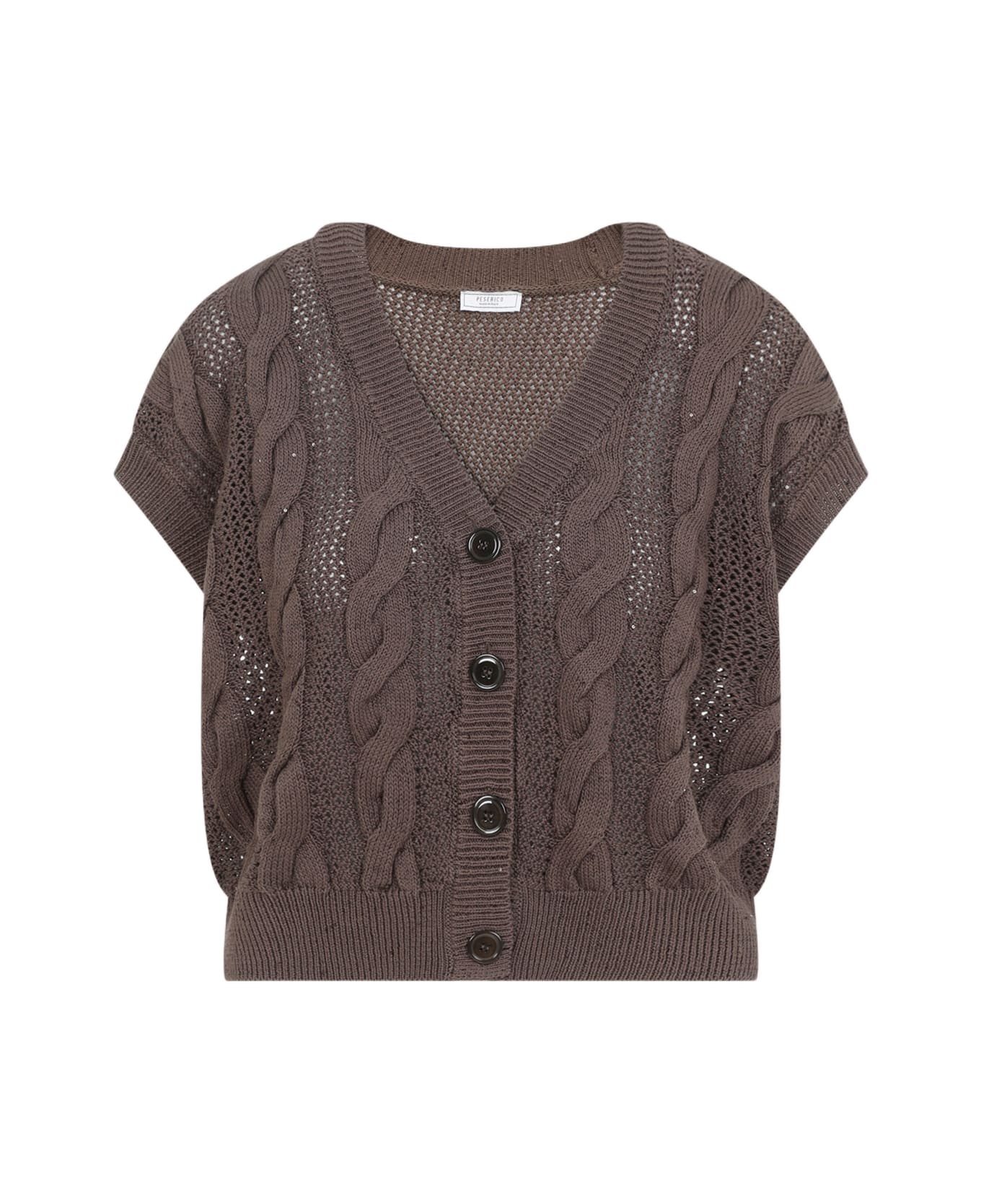 Peserico Cotton Top - Marrone Corteccia