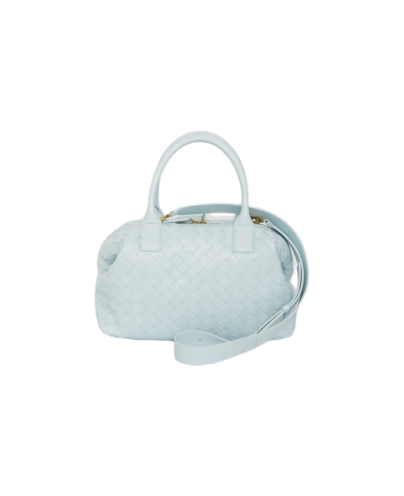 Bottega Veneta Intrecciato Top Handle Bag - Blue