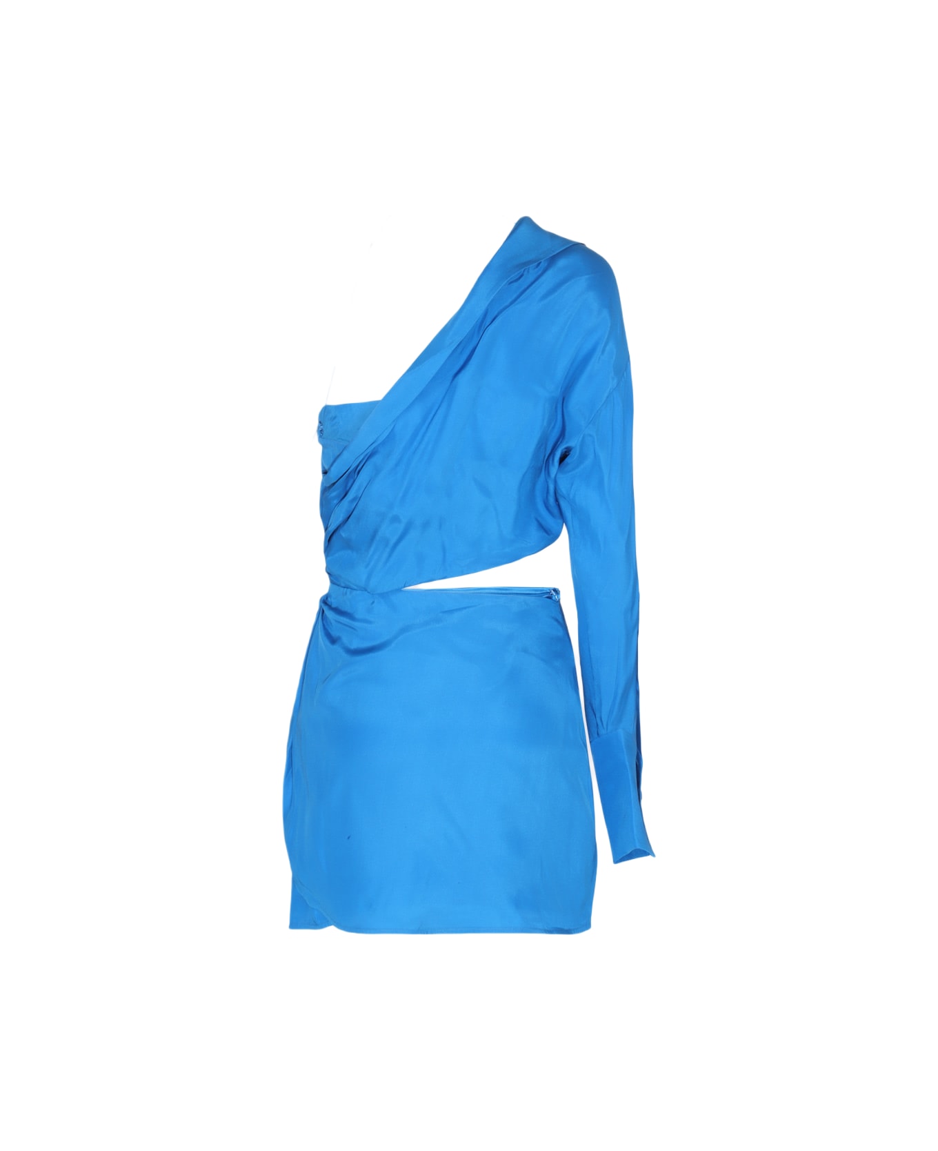 GAUGE81 Blue Silk Blend Dress - LAPIS ジャンプスーツ