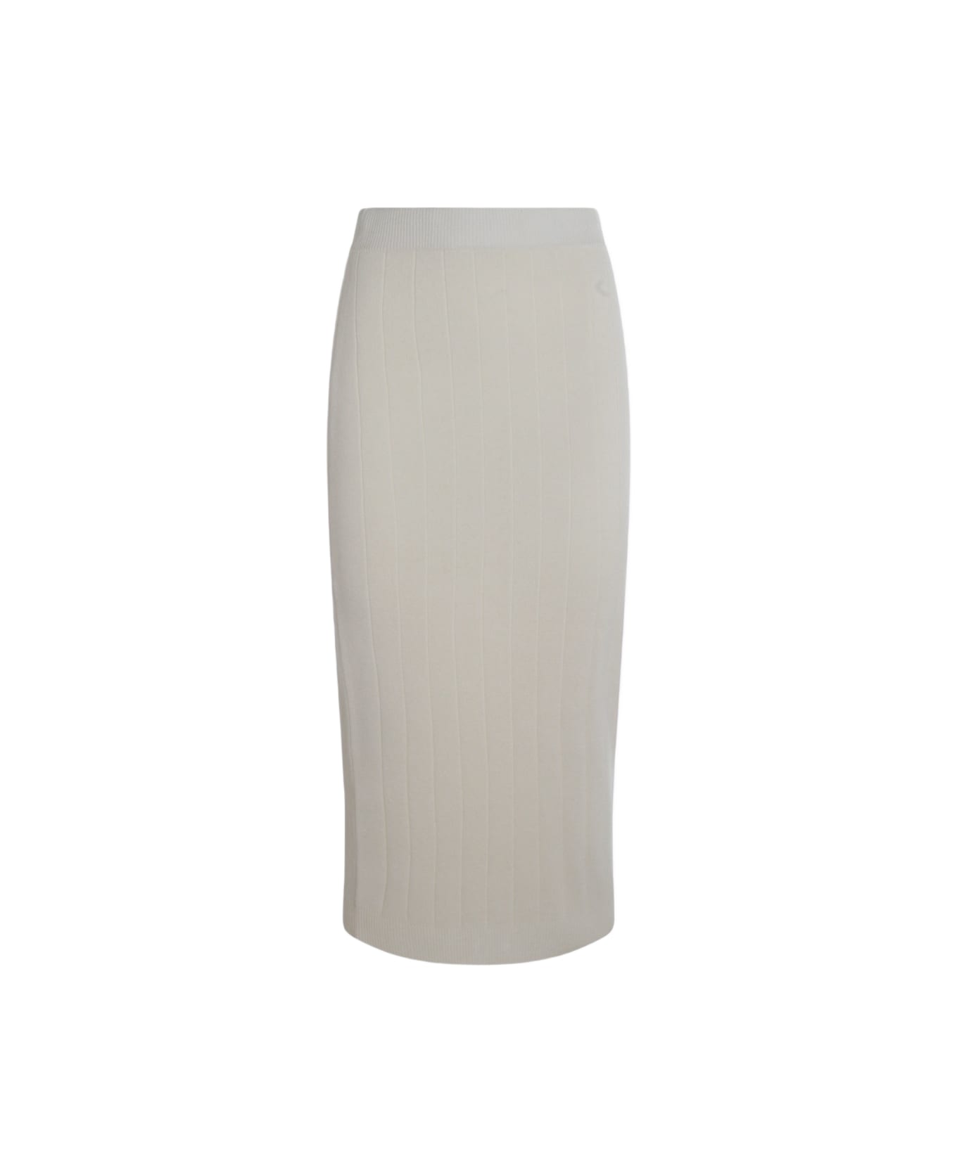Max Mara White Midi Skirt - White