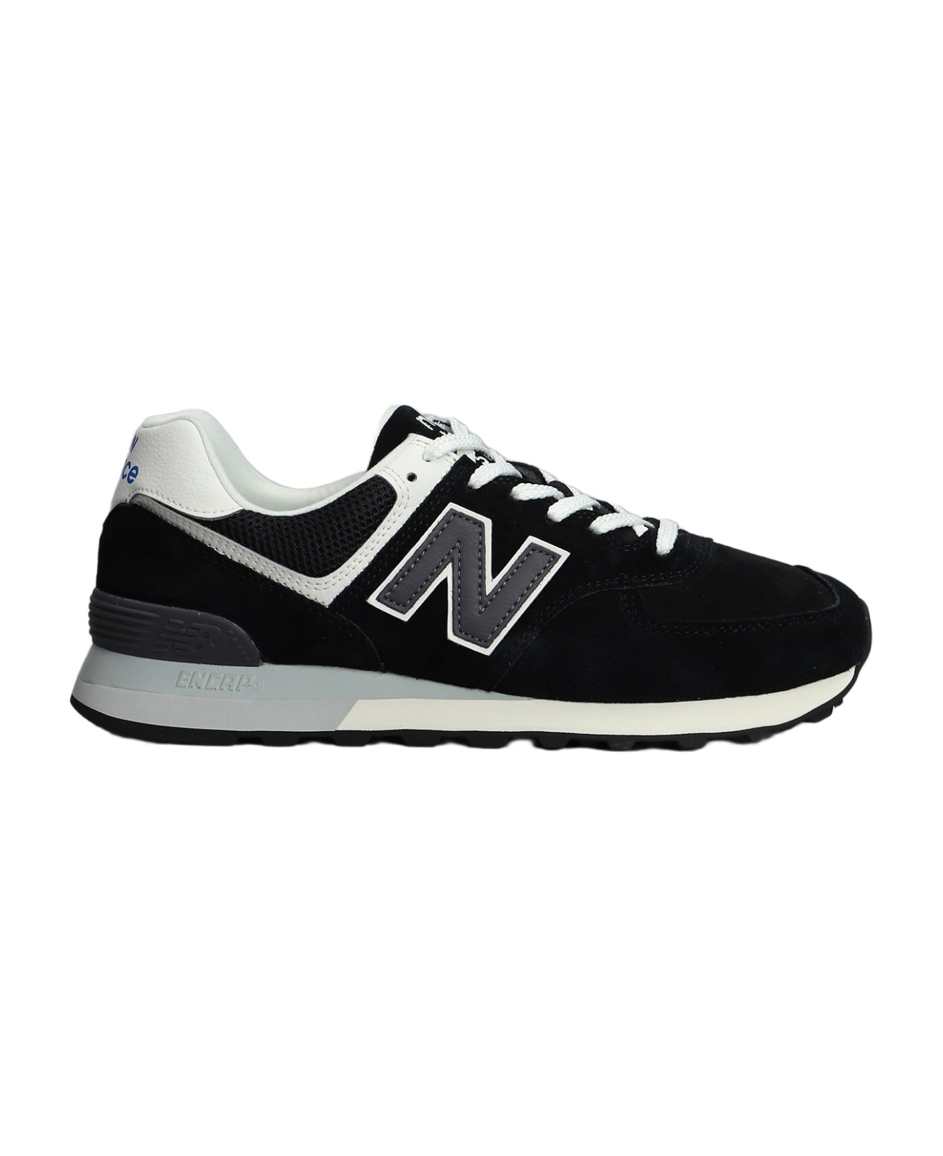 New Balance 574 Sneakers In Black Suede - black