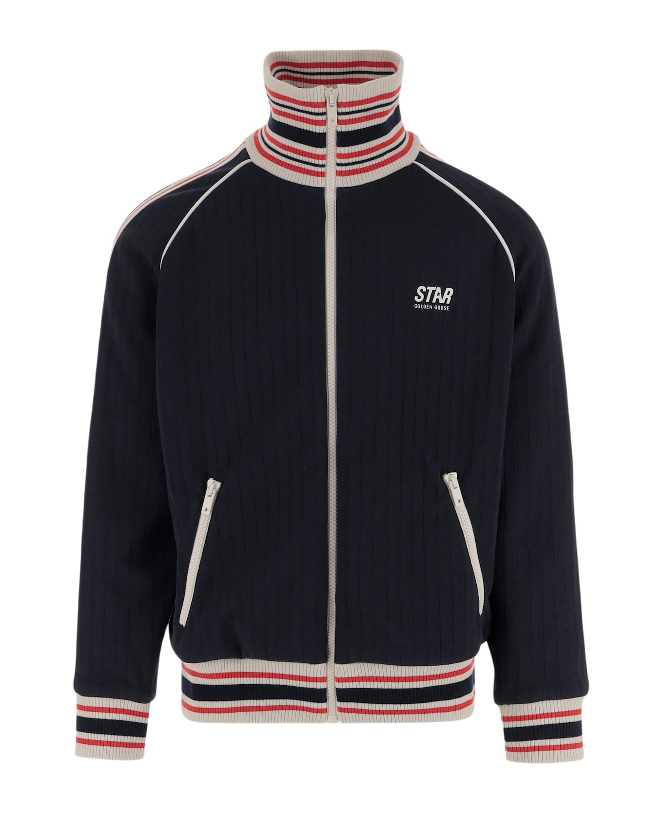 Golden Goose Nylon Sweatshirt With Logo - Blue