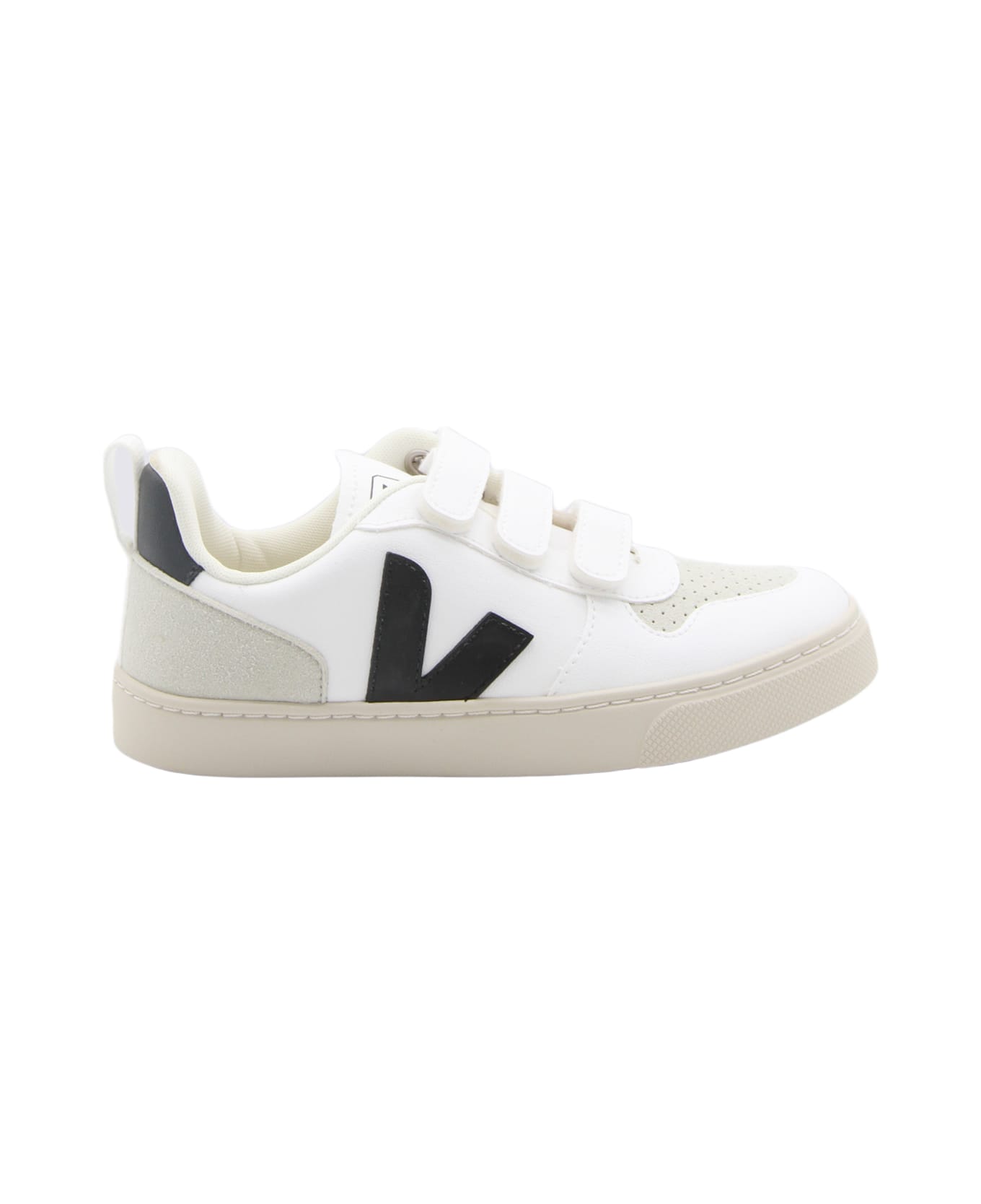 Veja White And Black V-10 Velcro Sneakers シューズ