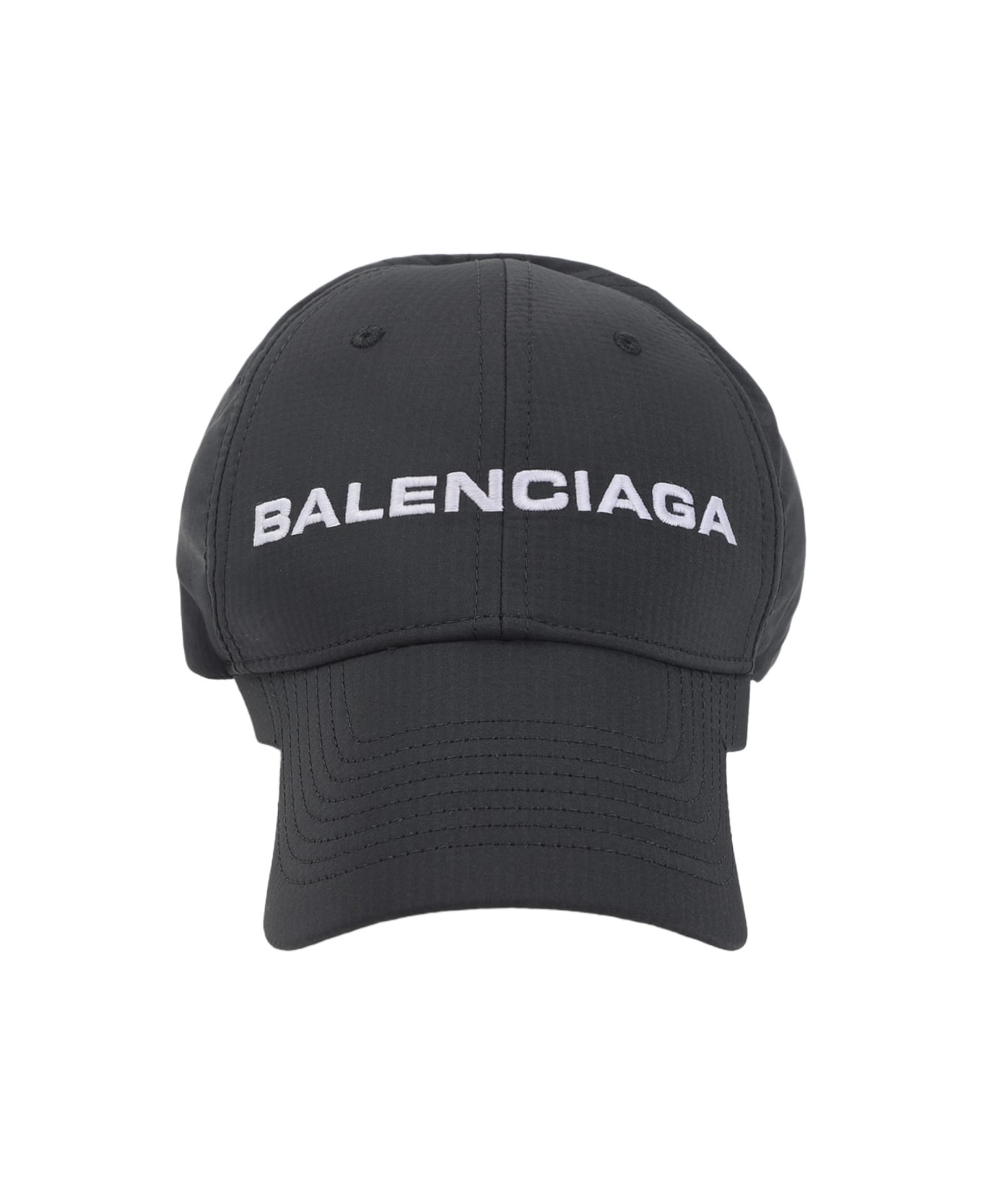 Balenciaga Logo Cap - Black White
