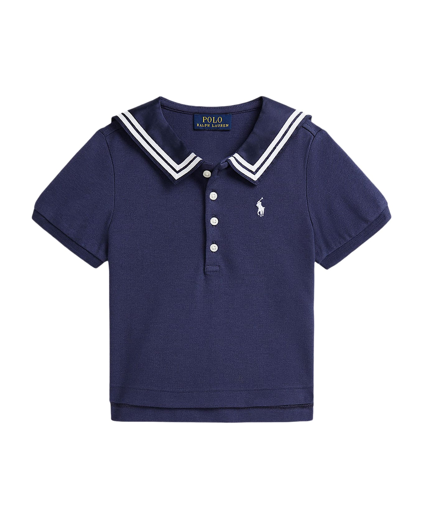 Polo Ralph Lauren Stretch Cotton Polo Shirt With Loogo - Blue