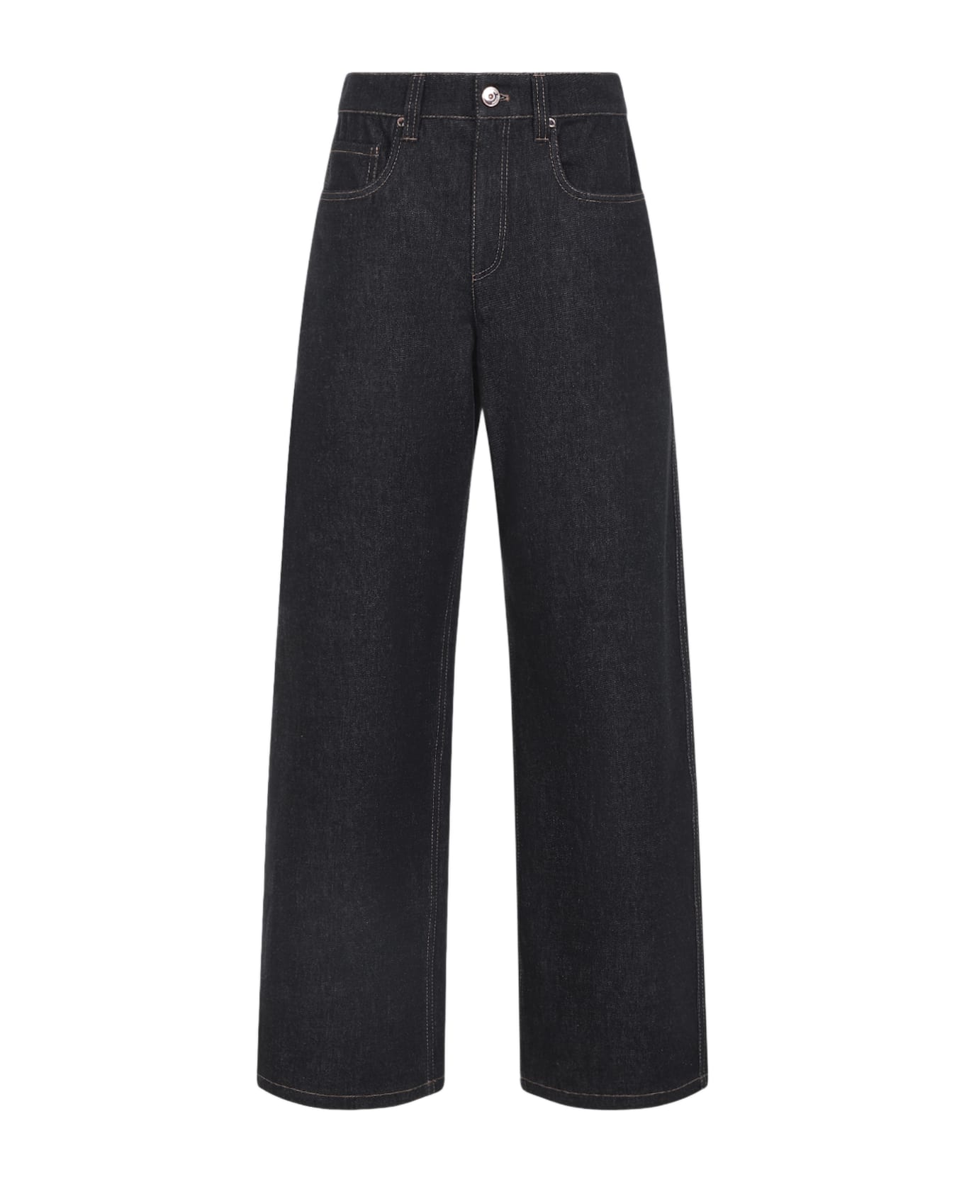 Brunello Cucinelli Cotton Jeans - Nero