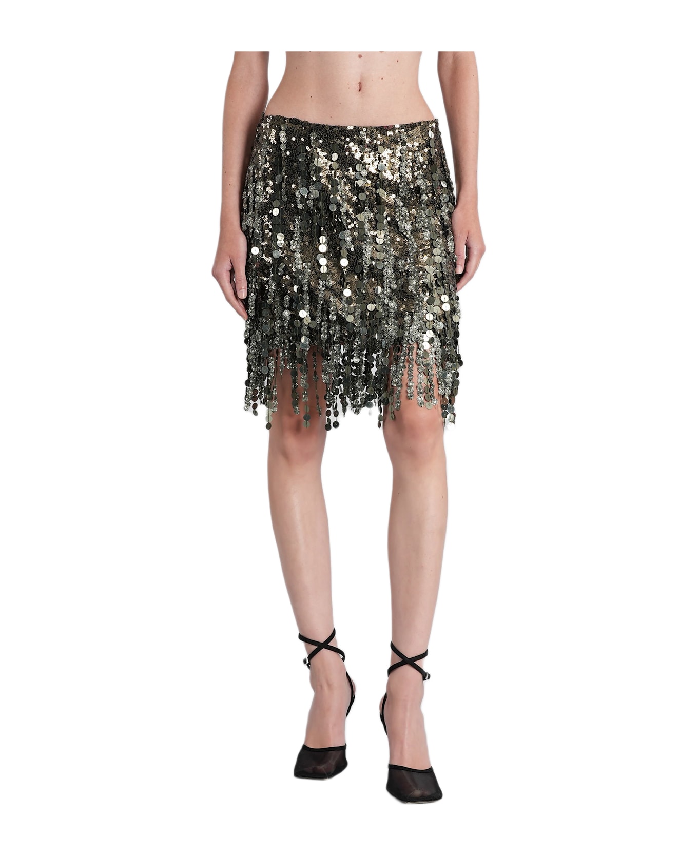 Blumarine Skirt In Green Polyamide - green