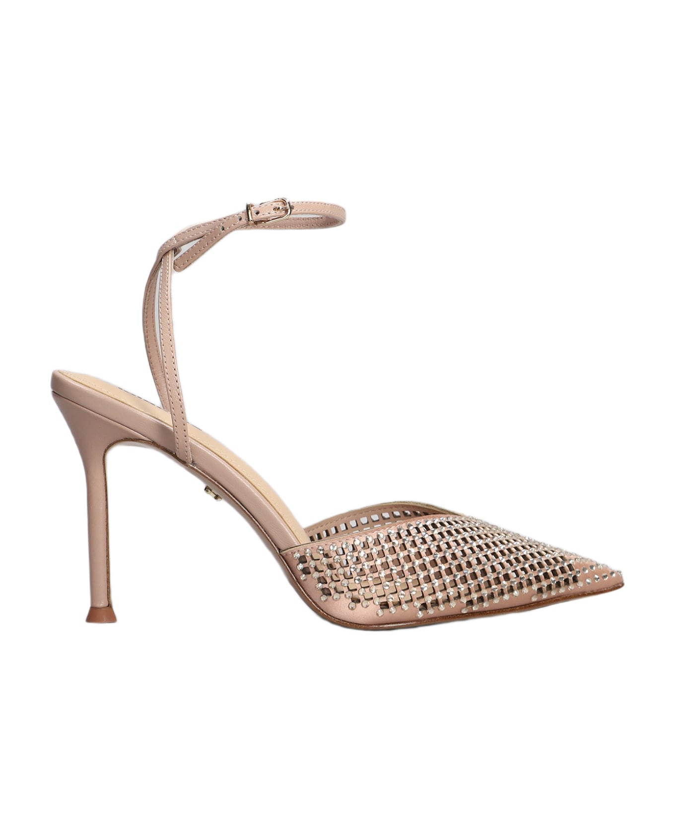 Lola Cruz Naomi Pumps In Powder Leather - powder