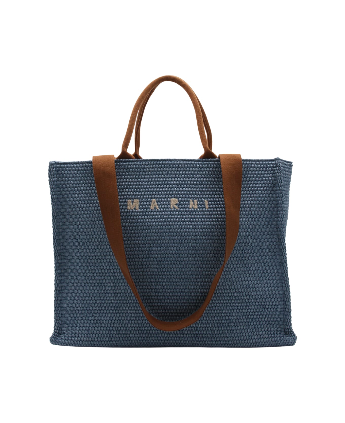 Marni Blue Big Tote Bag - OPAL/MOCA
