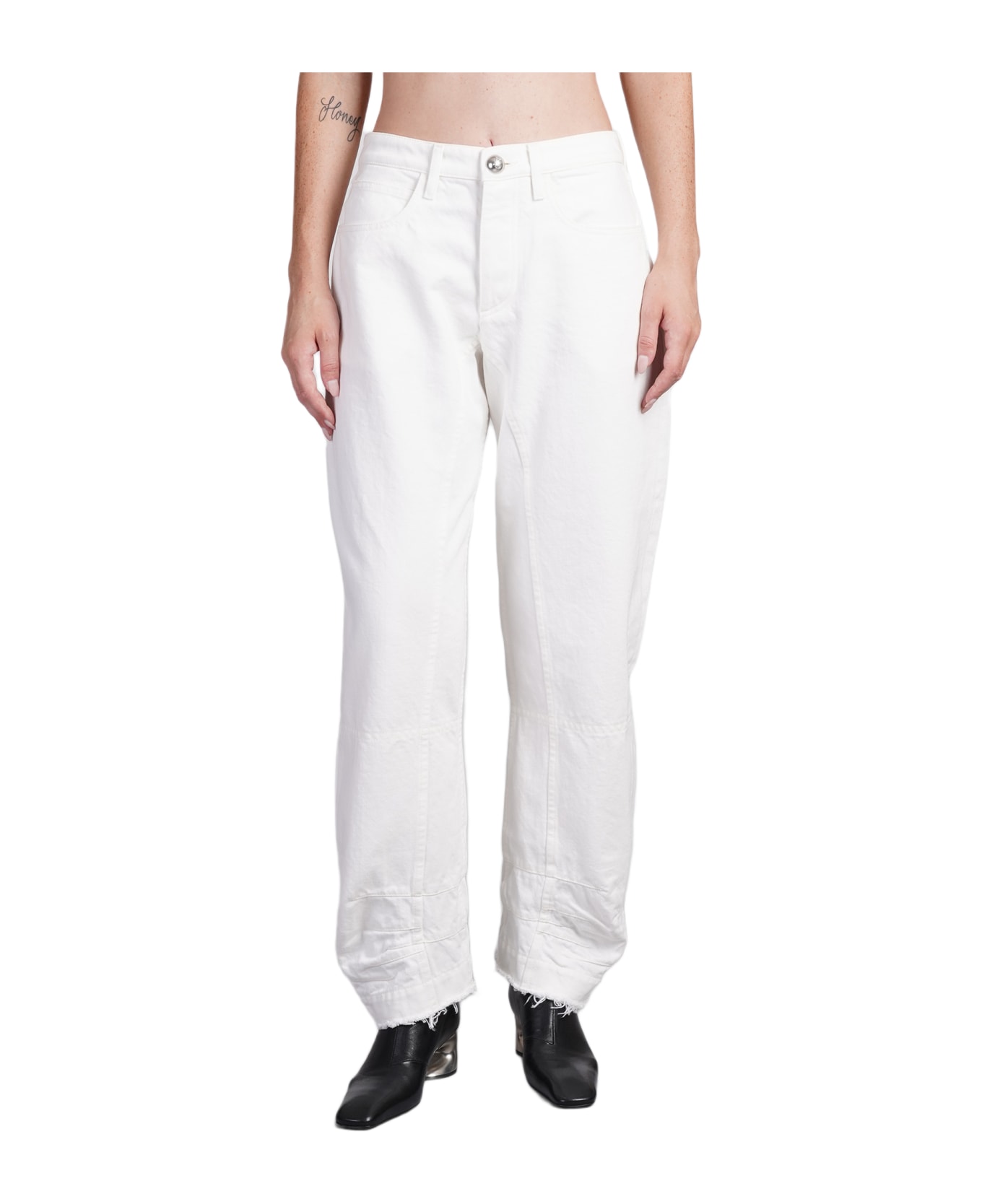 Jil Sander Jeans In White Cotton - white