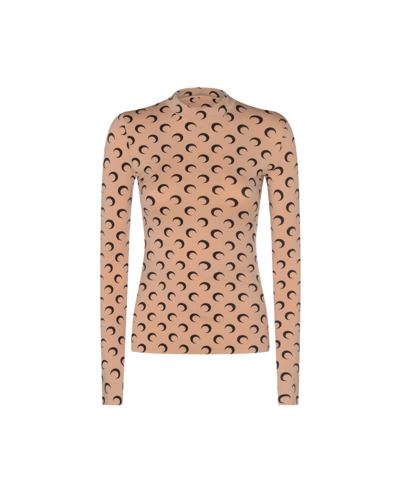 Marine Serre Beige Top - Brown