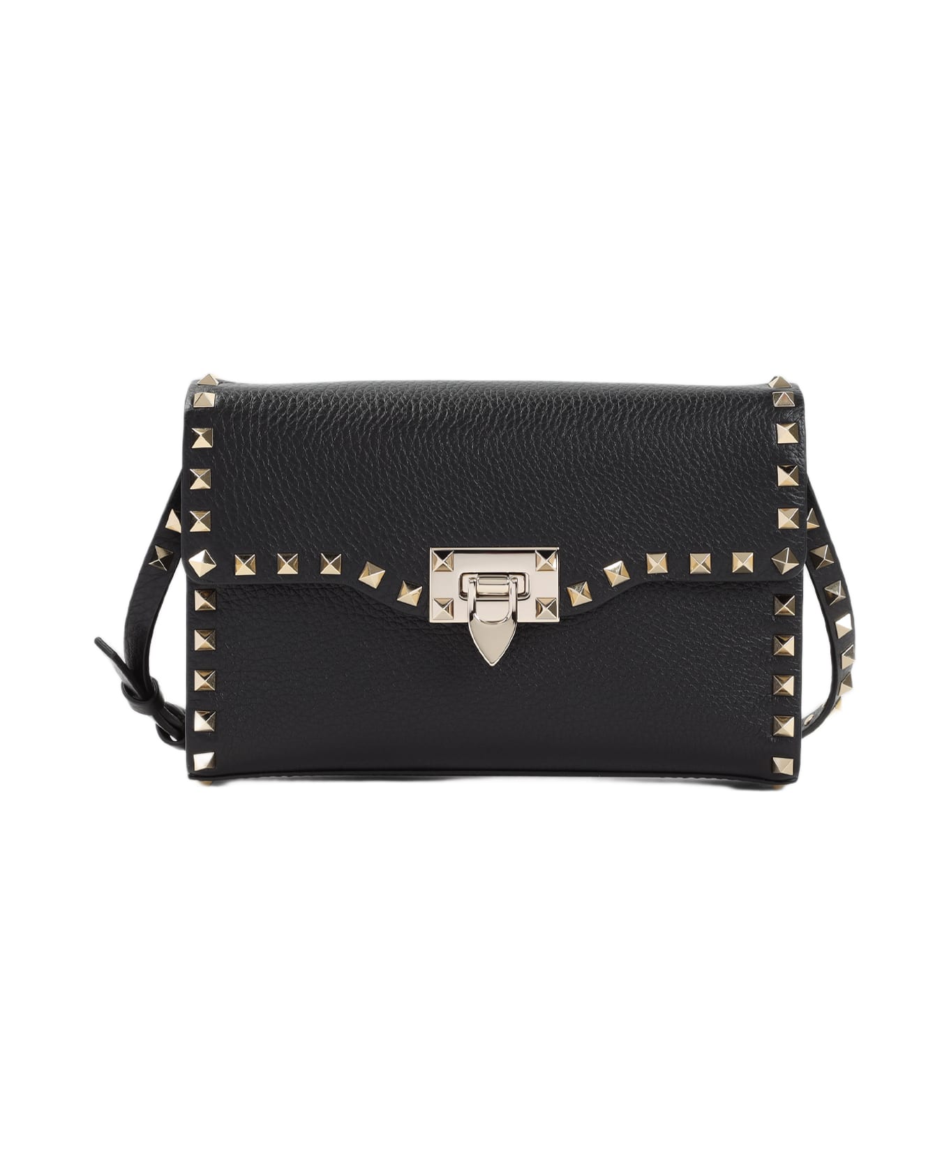 Valentino Garavani Small Rockstud Shoulder Bag - No Nero