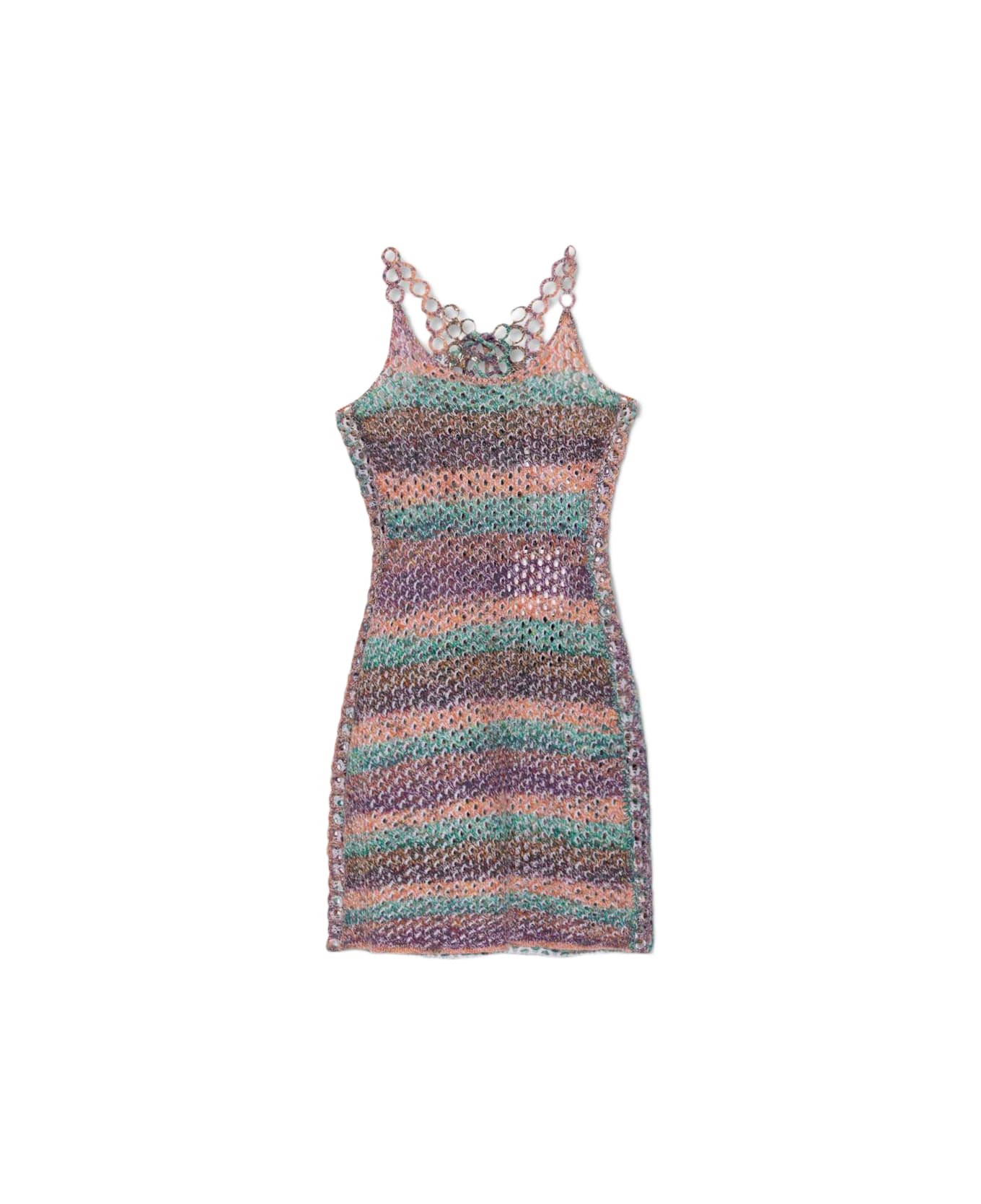 Chloé Crochet Tank Dress - MULTICOLOR