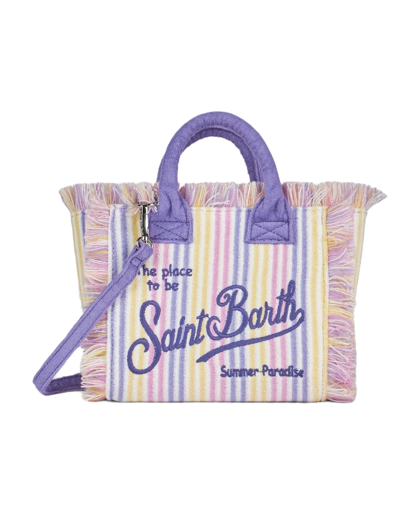 MC2 Saint Barth Striped Terry Embossed Mini Vanity Bag - RIGATO