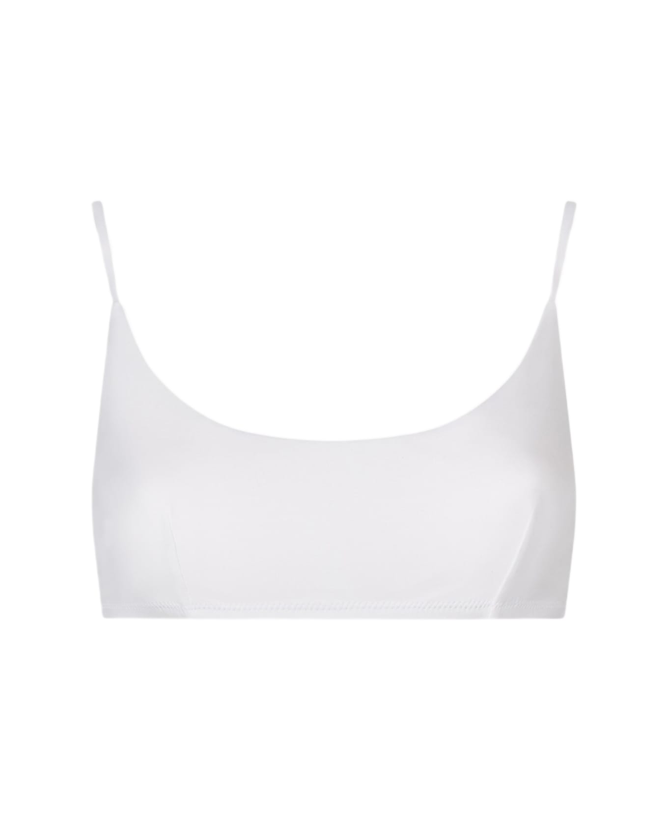 MC2 Saint Barth Woman White Bralette Swimsuit - WHITE ブラジャー
