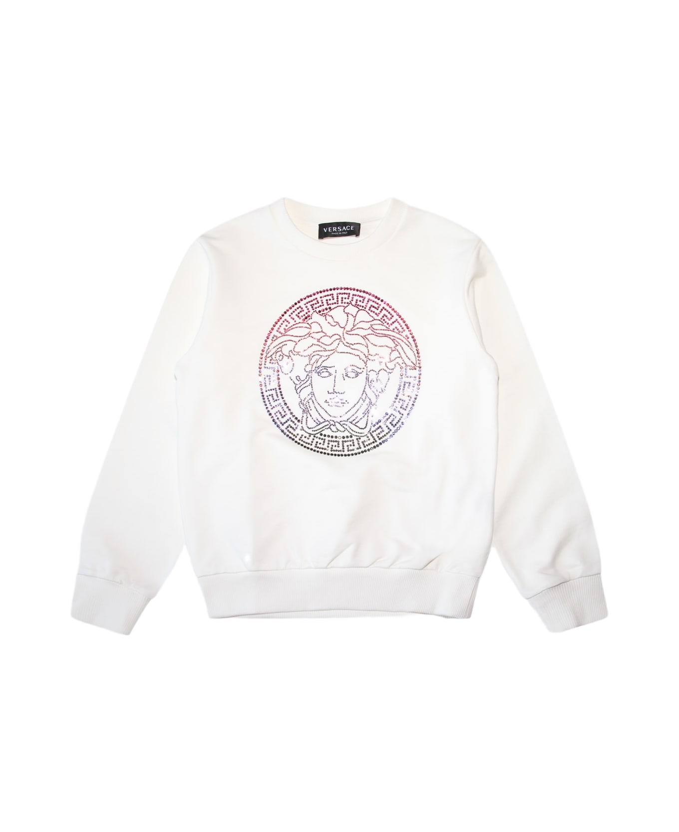 Versace White Cotton Sweatshirt - MultiColour